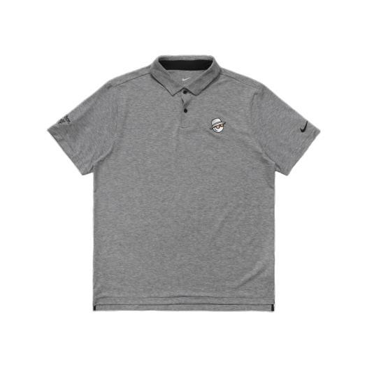 Malbon Golf x Nike Dri-Fit Buckets S. Thompson Heather Tour Polo Black