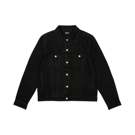 Palace Type P Jacket Black Stone Wash - 24SS