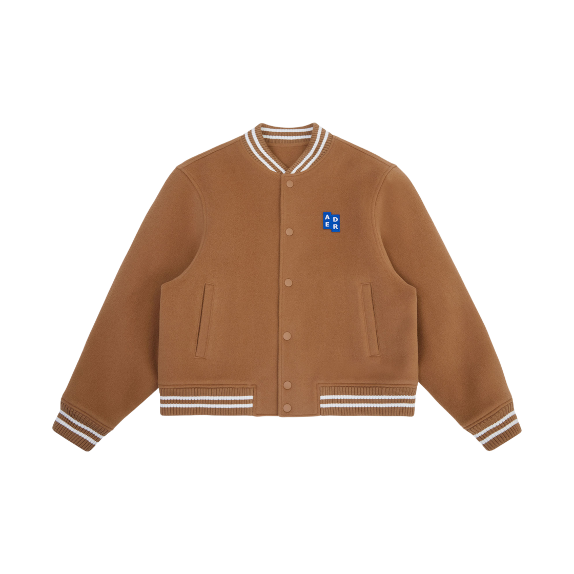 BM42FYJK0504CM Ader Error Sig; TRS Tag Varsity Jacket 01 Camel - 대표 이미지 #1