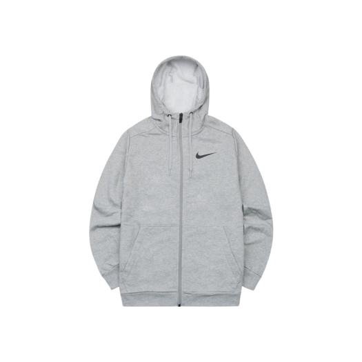 Nike Dri-Fit Full Zip Training Hoodie Dark Grey Heather - Asia