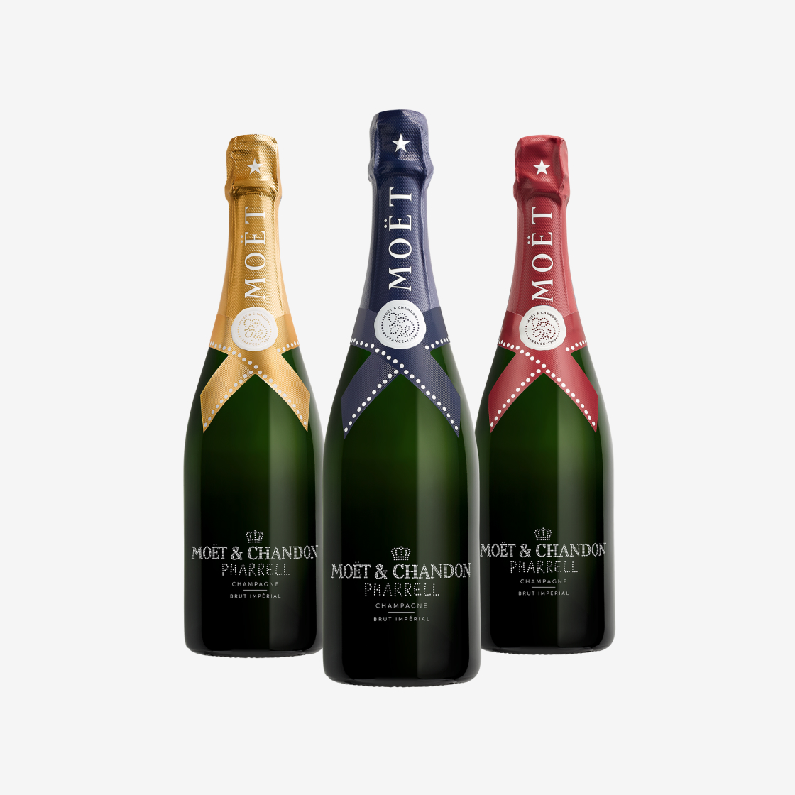 모엣 & 샹동 임페리얼 퍼렐 윌리엄스 에디션 750ml (색상 랜덤)(Moet & Chandon Imperial Pharrell Williams Edition 750ml (Blue/Red/Gold))