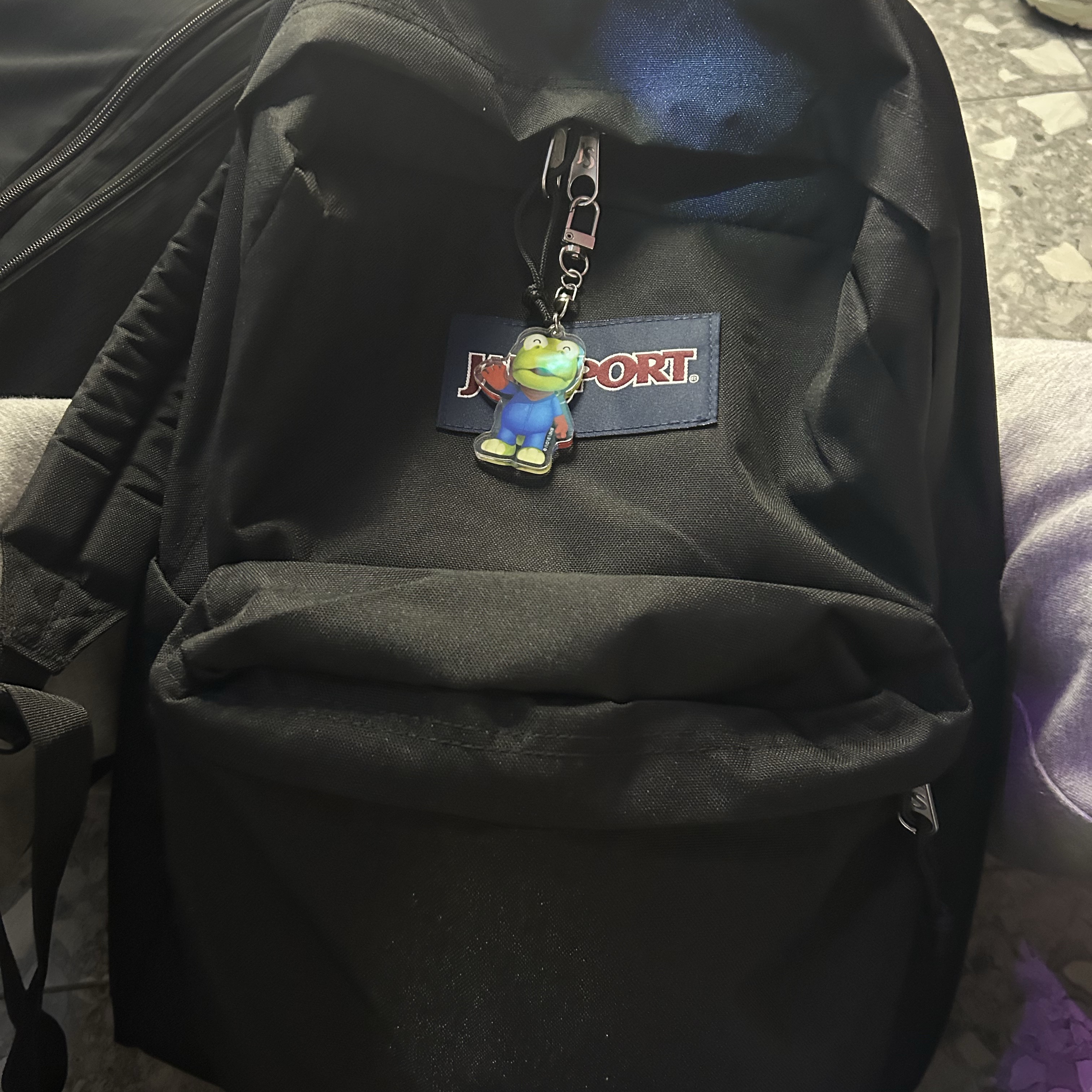 Jansport Superbreak Backpack Black 착용 스타일