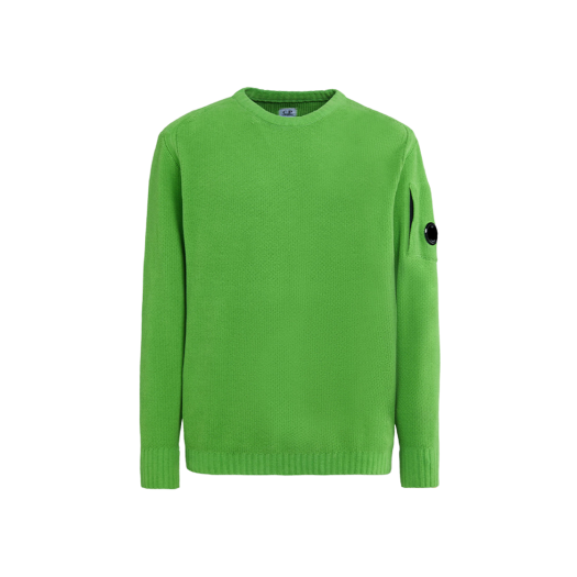 C.P. Company Chenille Cotton Plain Jumper Classic Green - 23FW