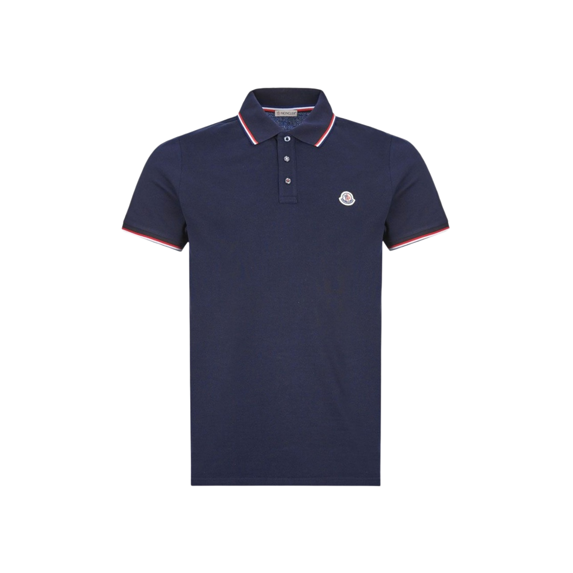 I2-091-8A70300-84556-77X Moncler Logo Polo Shirt Navy Blue - 23FW - 대표 이미지 #1