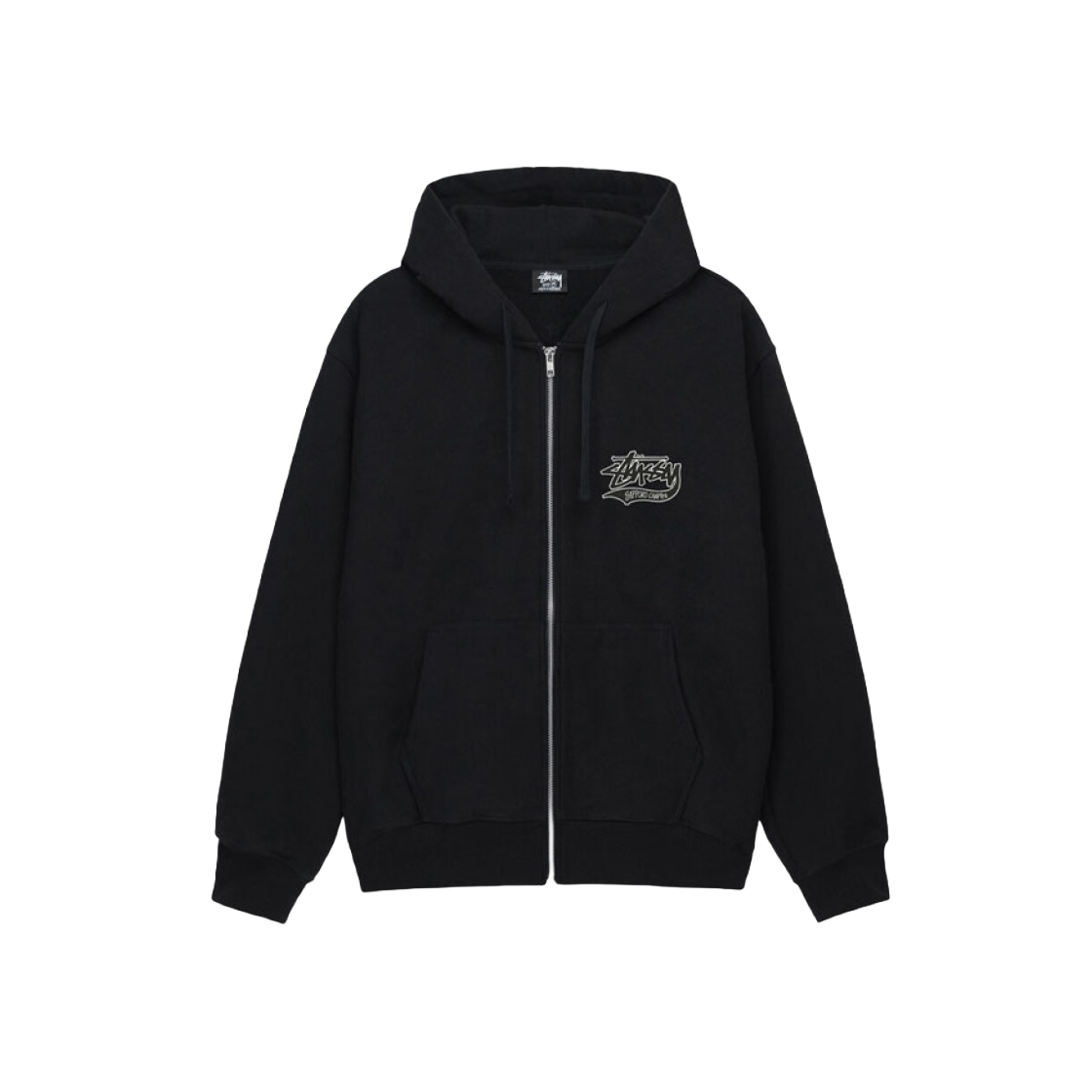 ★韓国の人気★【Stussy】★REFRACTED ZIP HOODI.E★ Stussy Stock Seoul Zip Hood Black 2024 Korea 100% Authentic