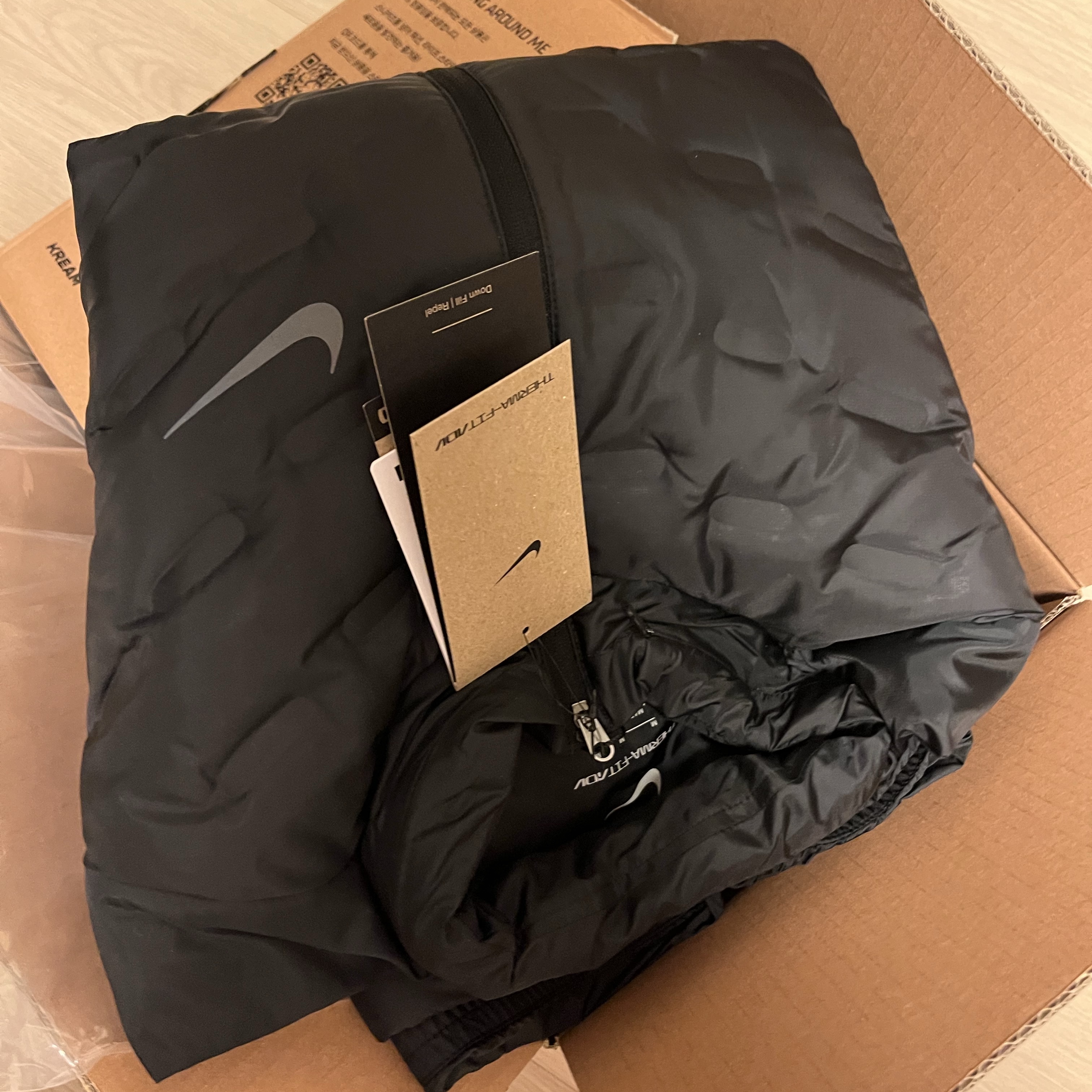 Nike Therma-Fit ADV Aeroloft Repel Down Running Jacket Black - Asia 착용 스타일