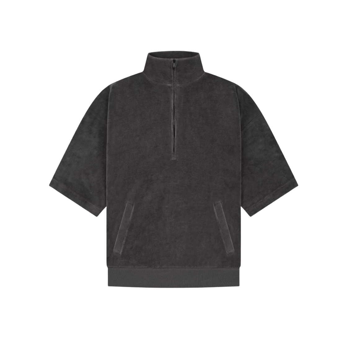 (W) 에센셜 벨루어 모크넥 아이언 - 22SS((W) Essentials Velour Mockneck Iron - 22SS) - 1