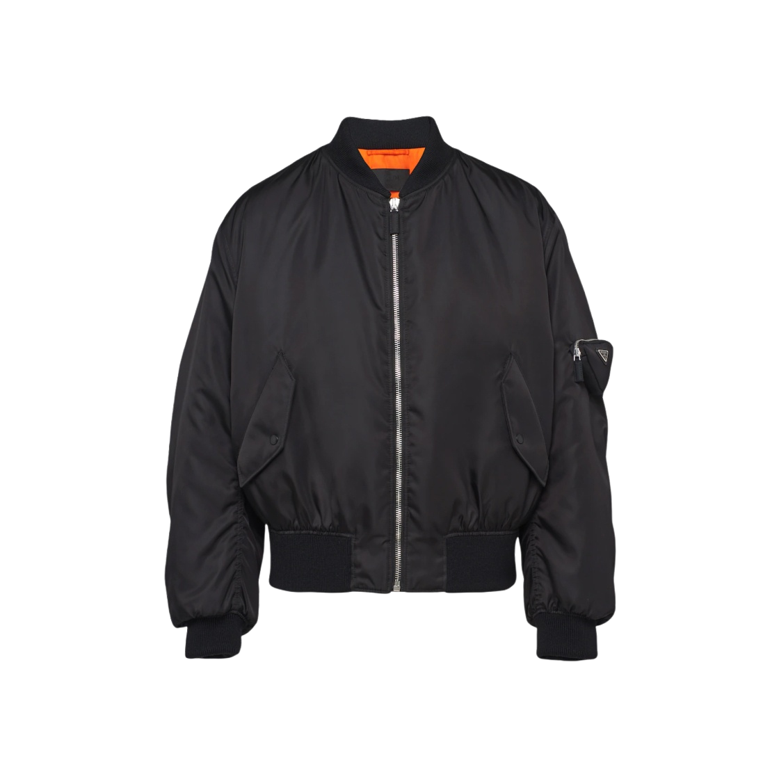 SGB903-1WQ8-F0002 Prada Re-Nylon Bomber Jacket Black - 대표 이미지 #1