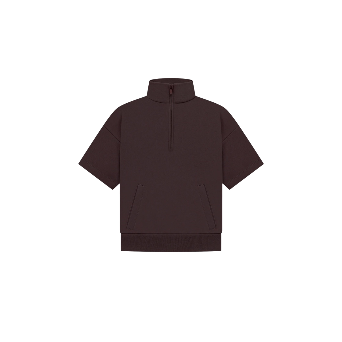 (키즈) 에센셜 하프집 프렌치 테리 모크넥 플럼 - 23SS((Kids) Essentials Halfzip French Terry Mockneck Plum - 23SS) - 1