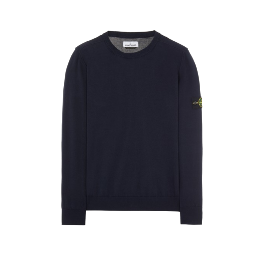 스톤 아일랜드 503A7 컴포트 울 코튼 니트 블랙 - 21FW | Stone Island 