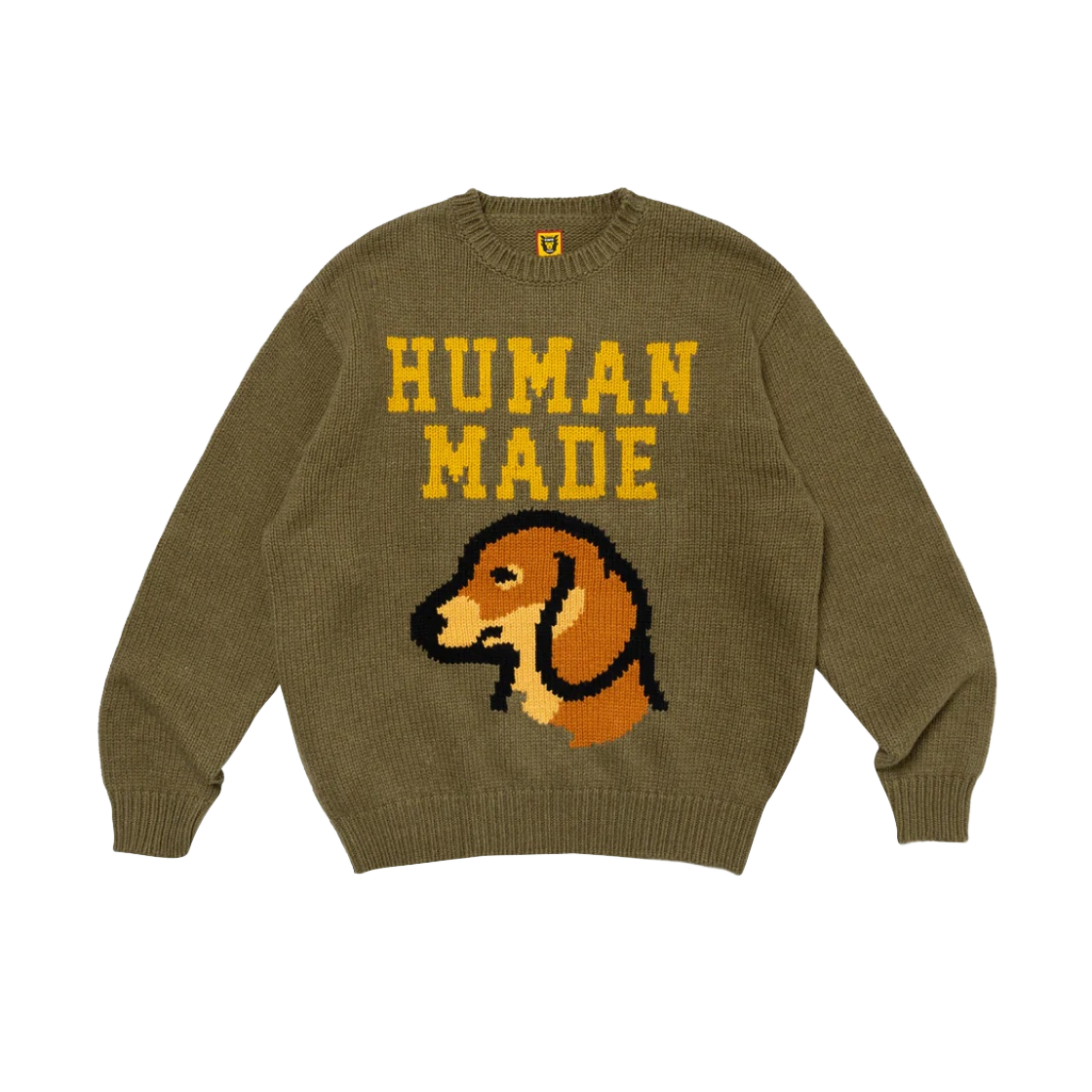 휴먼 메이드 닥스 니트 스웨터 그린 | Human Made | KREAM