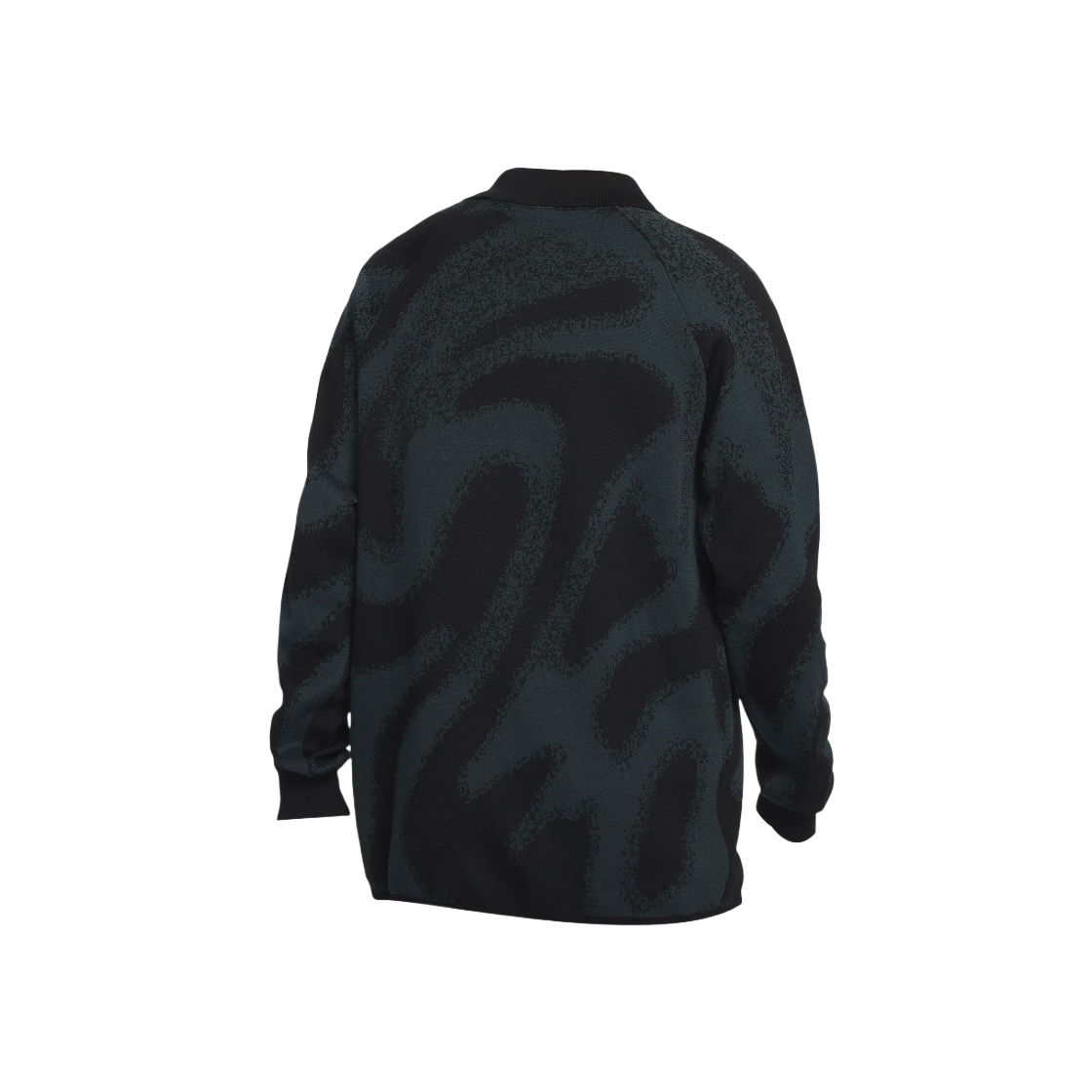 FD7285-323 Nike Culture of Football Knit Long Sleeve Football Sweater Deep Jungle Black - Asia - #2