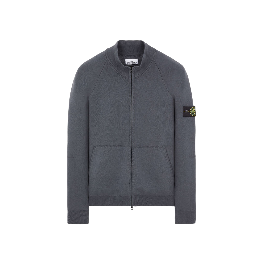 7915528A6-V0062 Stone Island 528A6 Soft Cotton Cardigan Knit Lead - 23FW - 대표 이미지 #1