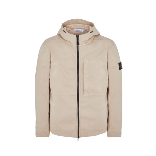 Stone Island 43310 Supima Cotton Hooded Jacket Dove Grey - 23SS