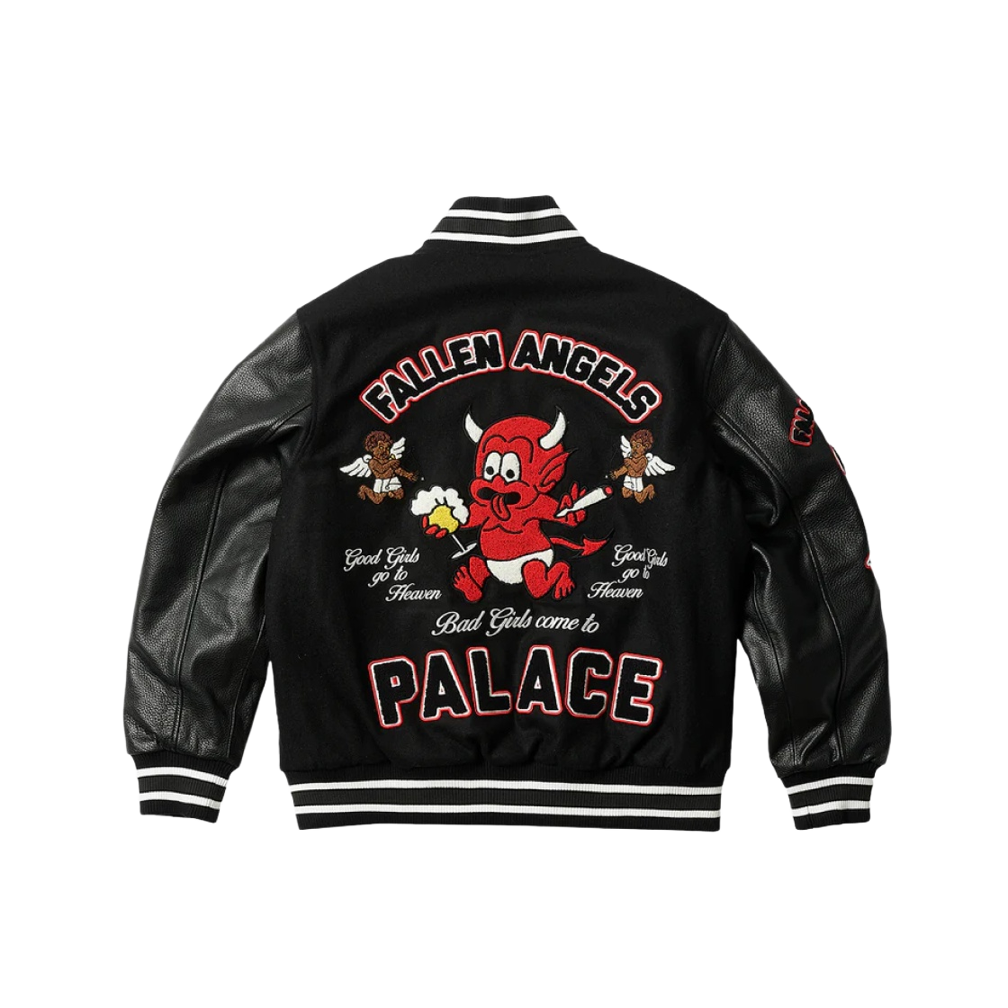 PALACE Fallen Angels Varsity Jacket ネイビー Palace Fallen Angels Navy & Off White Varsity Jacket