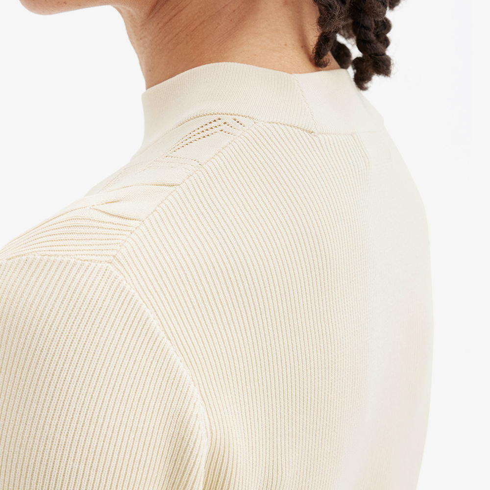 프레드페리 우먼즈 텍스쳐드 니트 탑 오트밀(Fred Perry Womens Textured Knitted Top Oatmeal) - 6