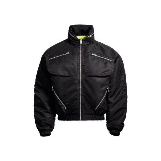 H&M x Mugler Nylon Parachute Jacket Black
