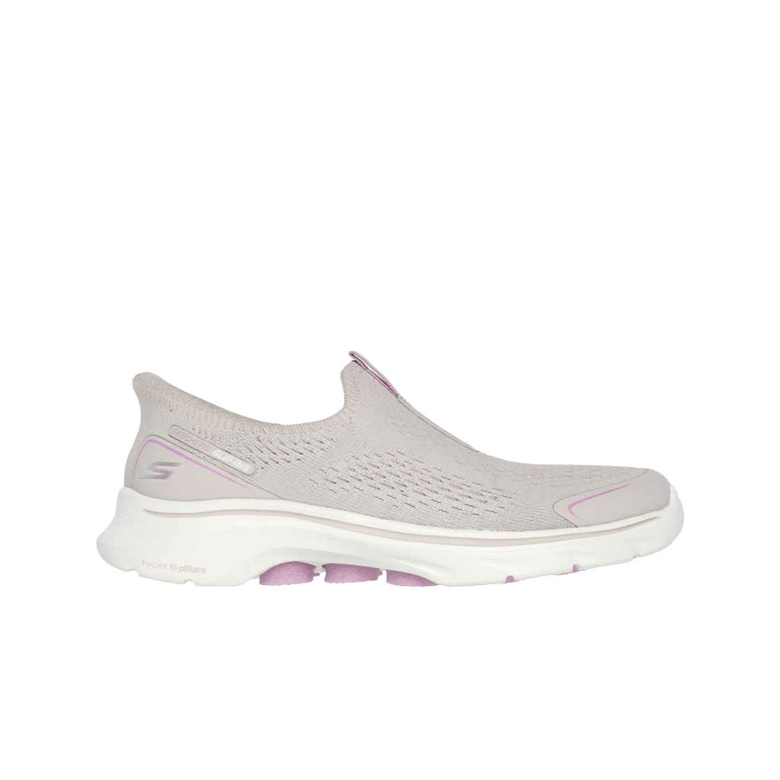 125242-TPE (W) Skechers Go Walk 7 Slip Ins Taupe