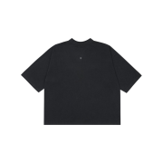 Yeezy Gap Engineered By Balenciaga Logo 3/4 Sleeve T-Shirt Washed Black