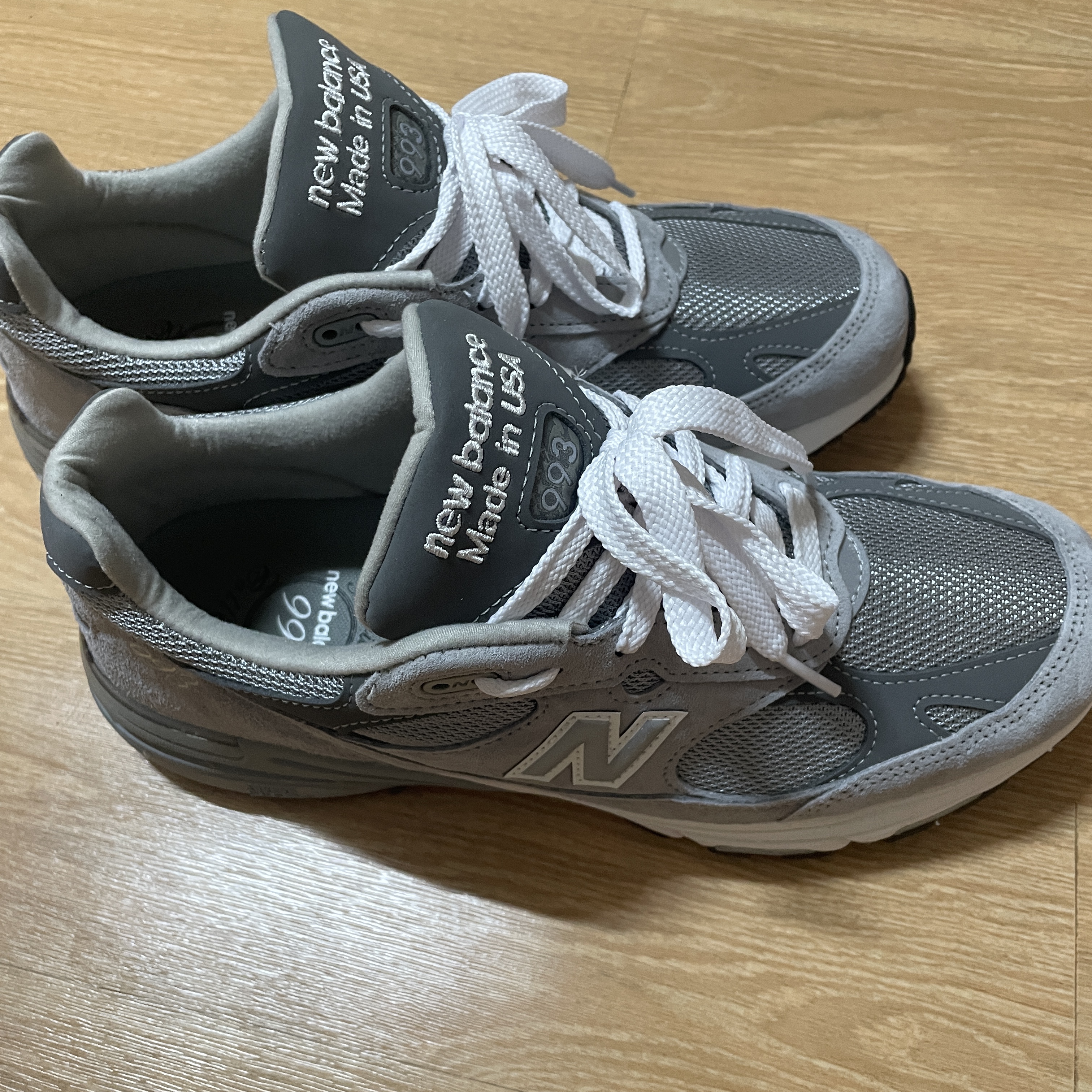 New Balance 993 Made in USA Grey - D Standard 착용 스타일 - 2