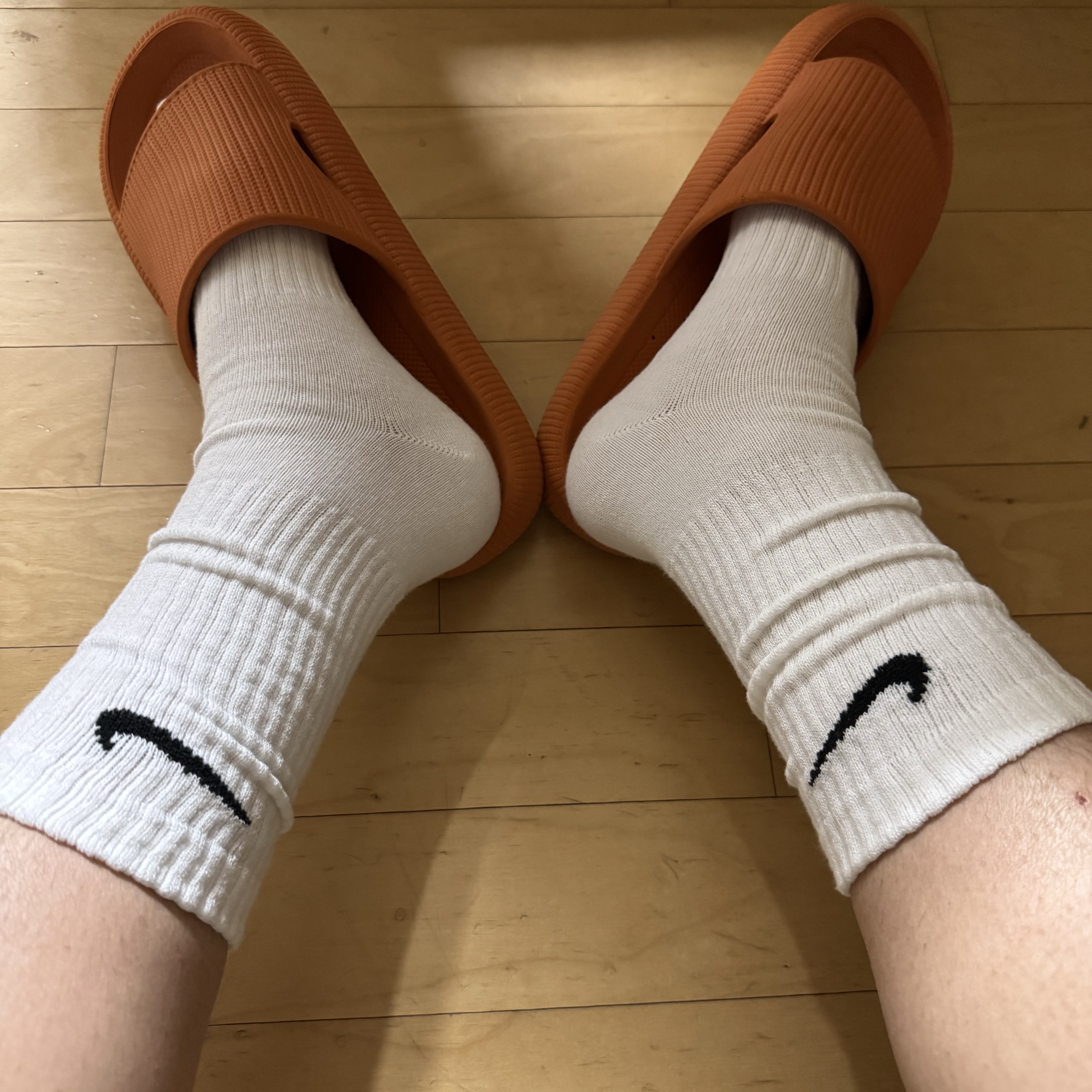 Nike Everyday Lightweight Training Crew Socks White (3 Pack/Korean Ver.) 착용 스타일