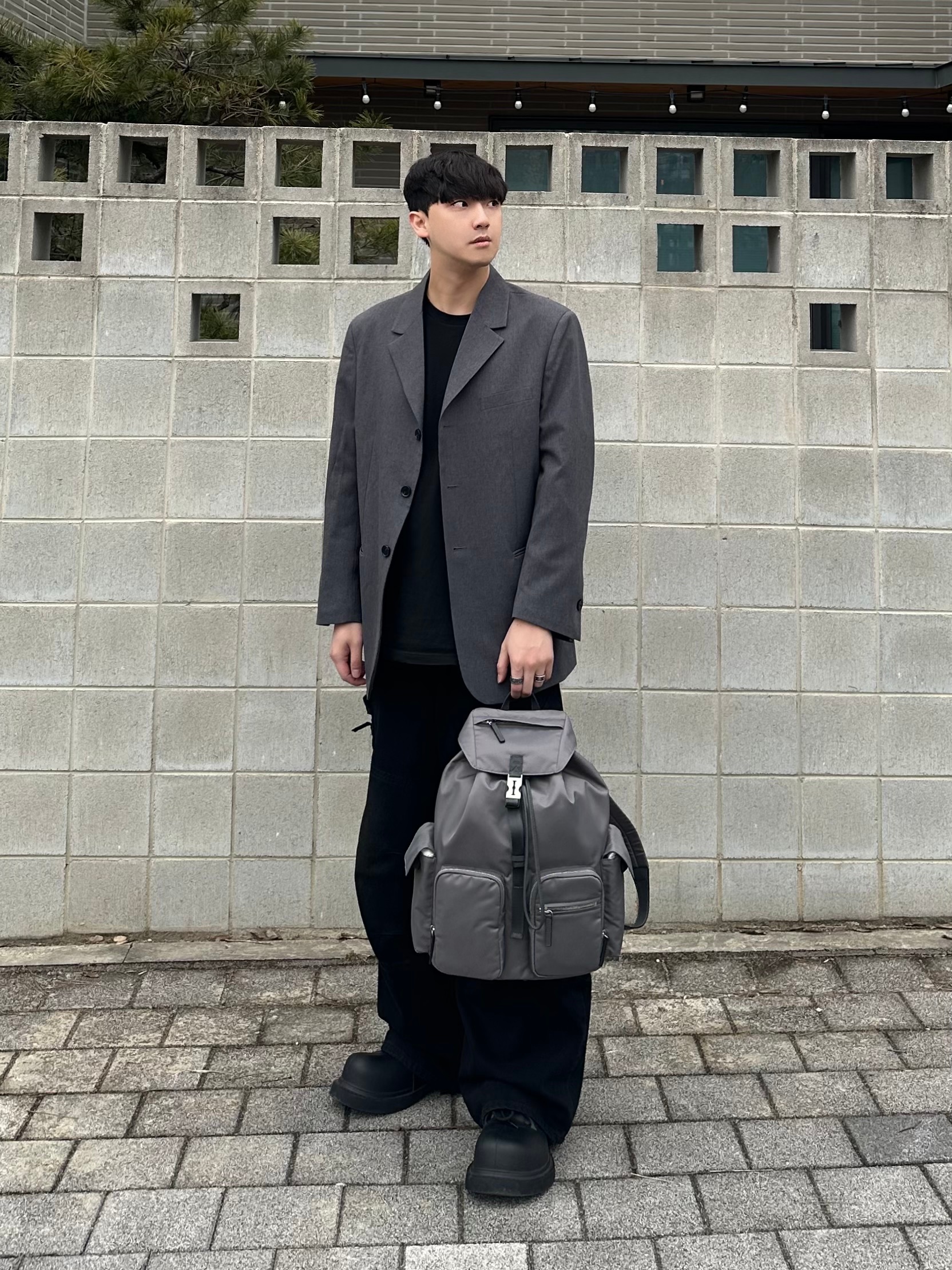 Balenciaga Steroid Derby Black 착용 스타일 - 1