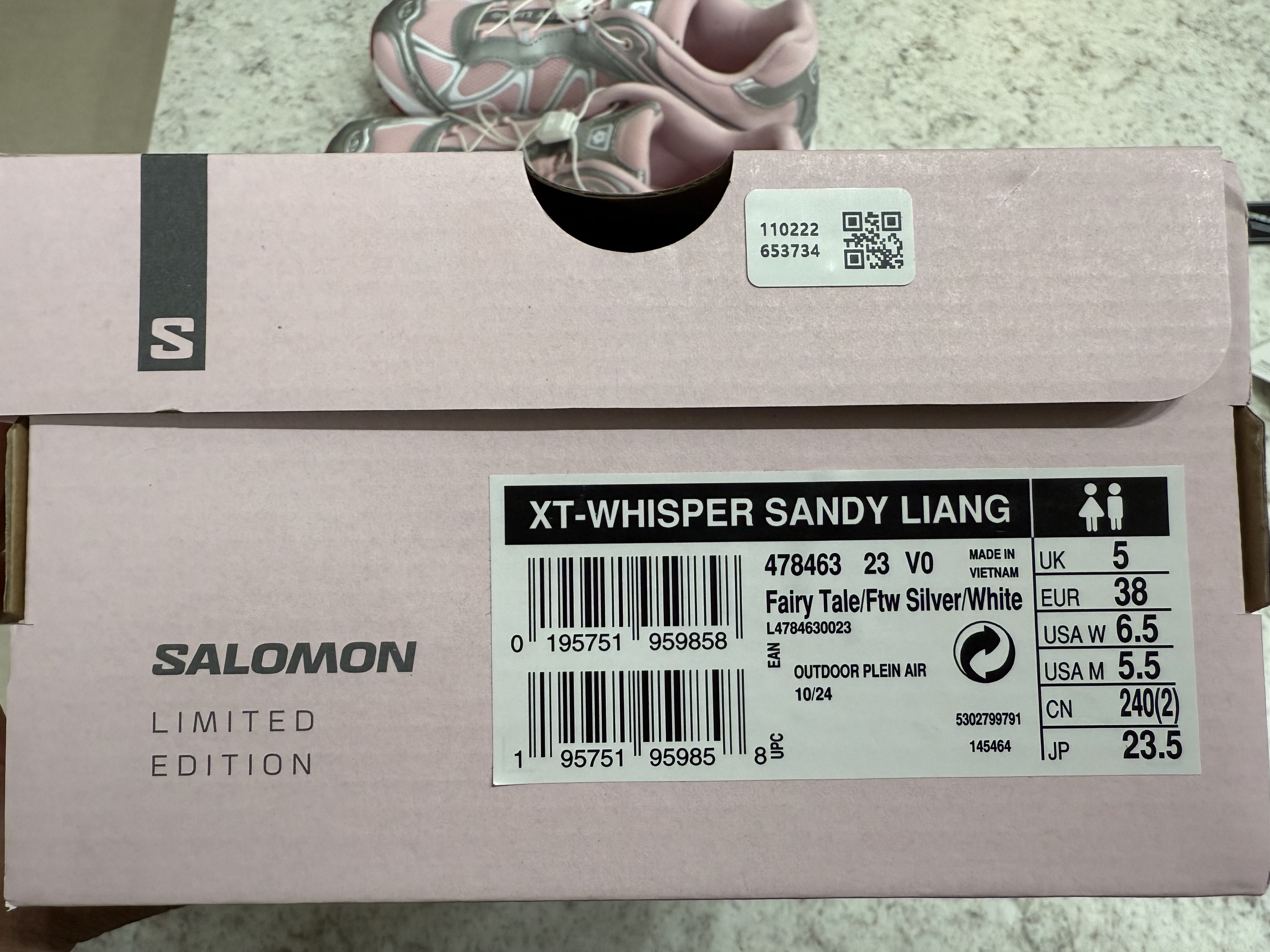 Salomon x Sandy Liang XT-Whisper Fairy Tale Silver 착용 스타일 - 6