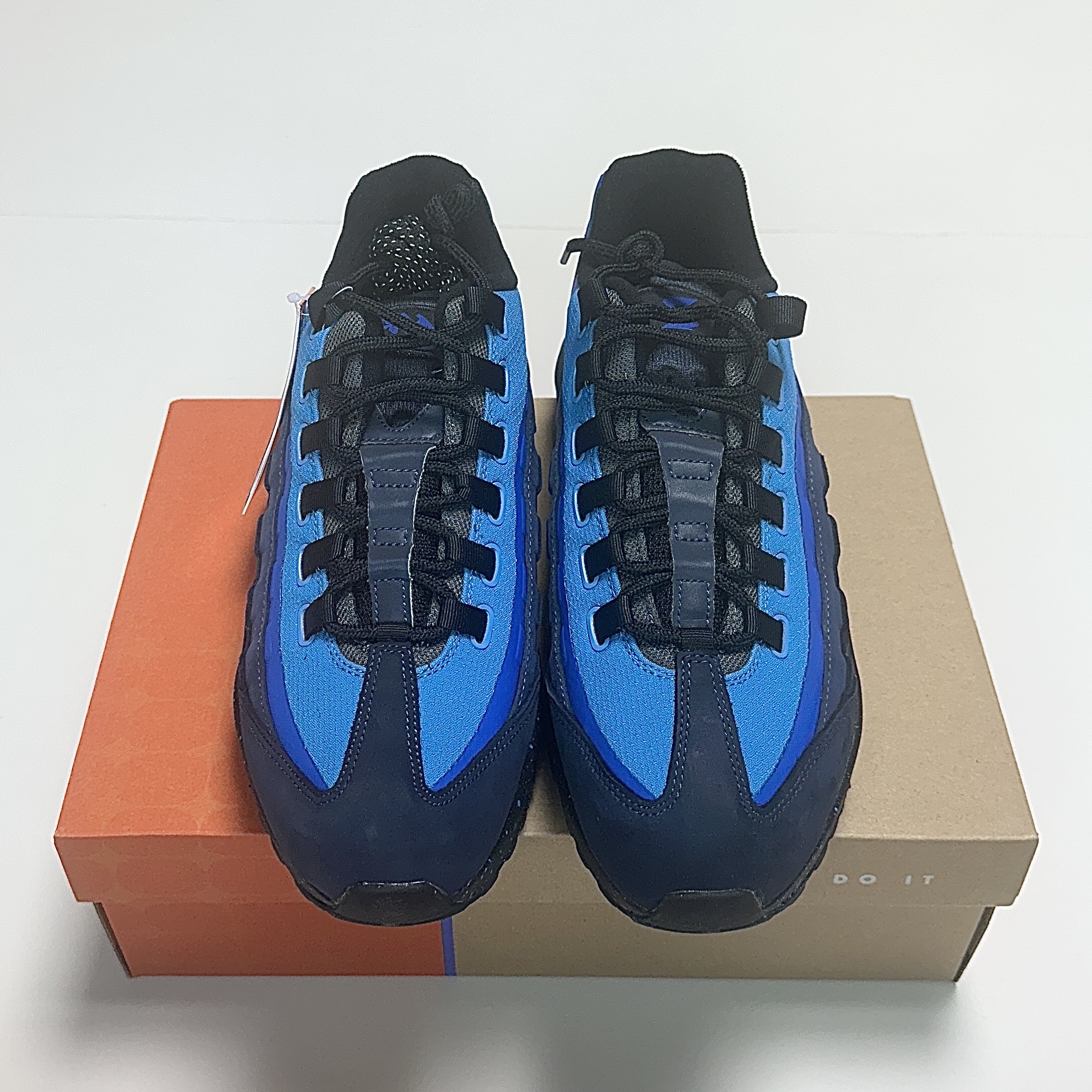 Nike x Stash Air Max 95 SP Black and Harbor Blue 2024 착용 스타일 - 1