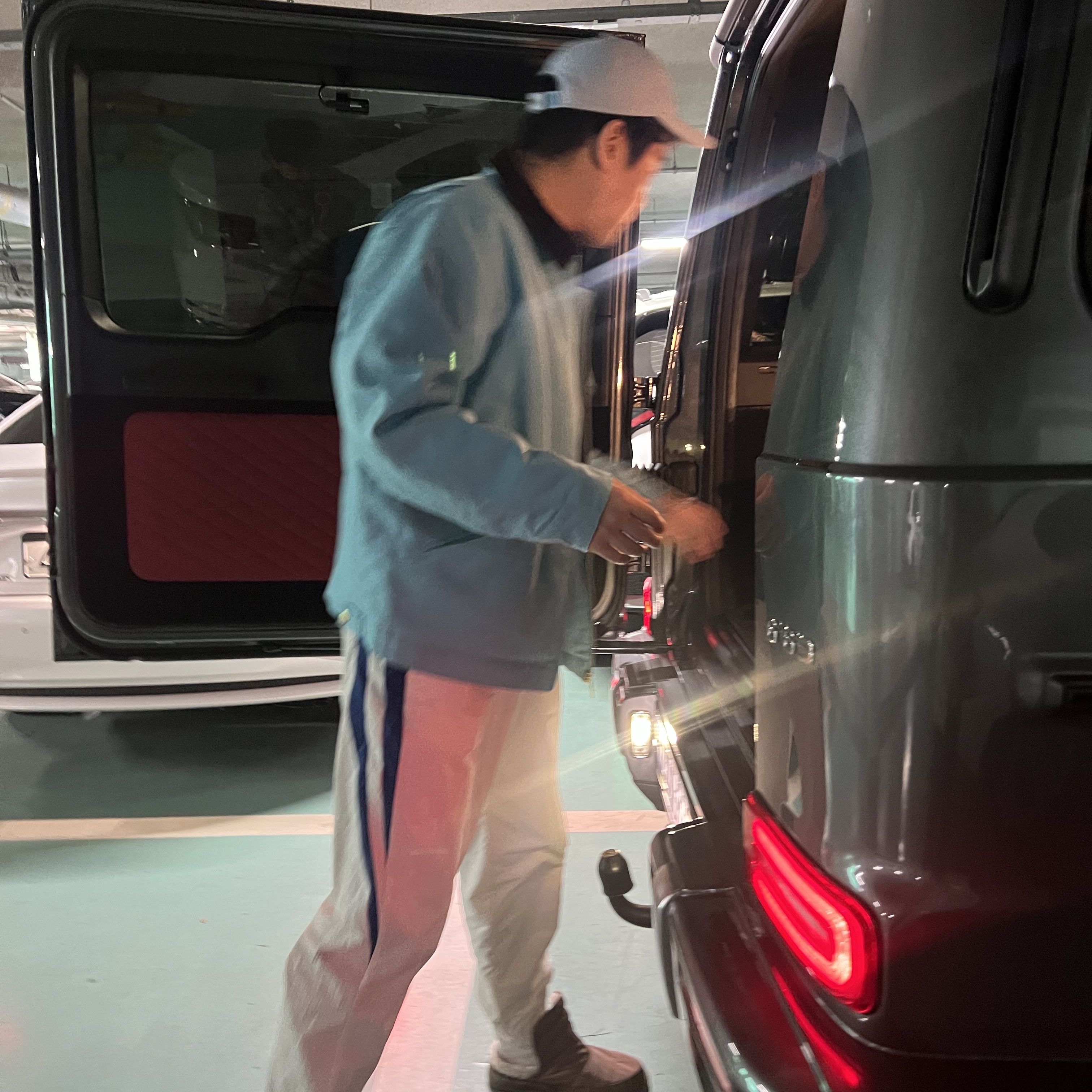 Carhartt Canvas Cap Fog Blue, Carhartt WIP x IAB Studio OG Detroit Jacket Milky Blue 착용 스타일 - 3