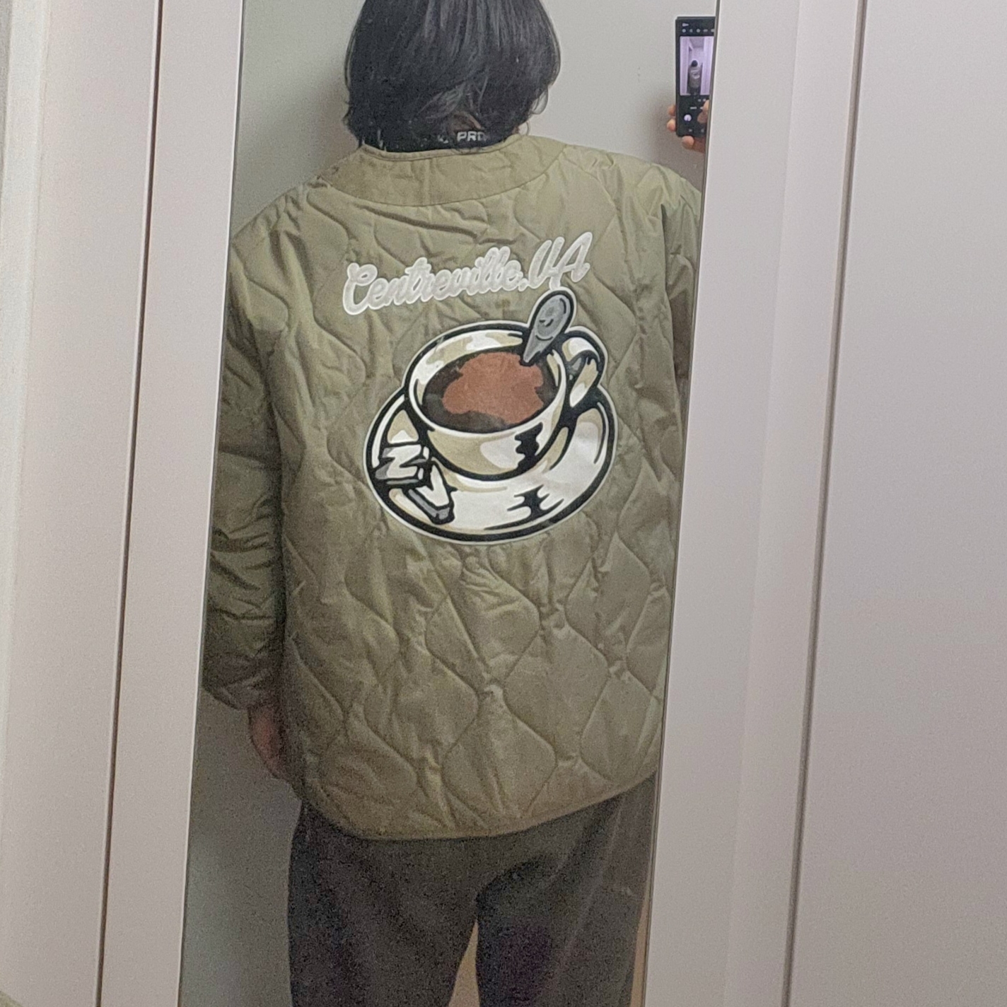 Vandy The Pink x Alpha Industries Liner Jacket Laurel Camo 착용 스타일