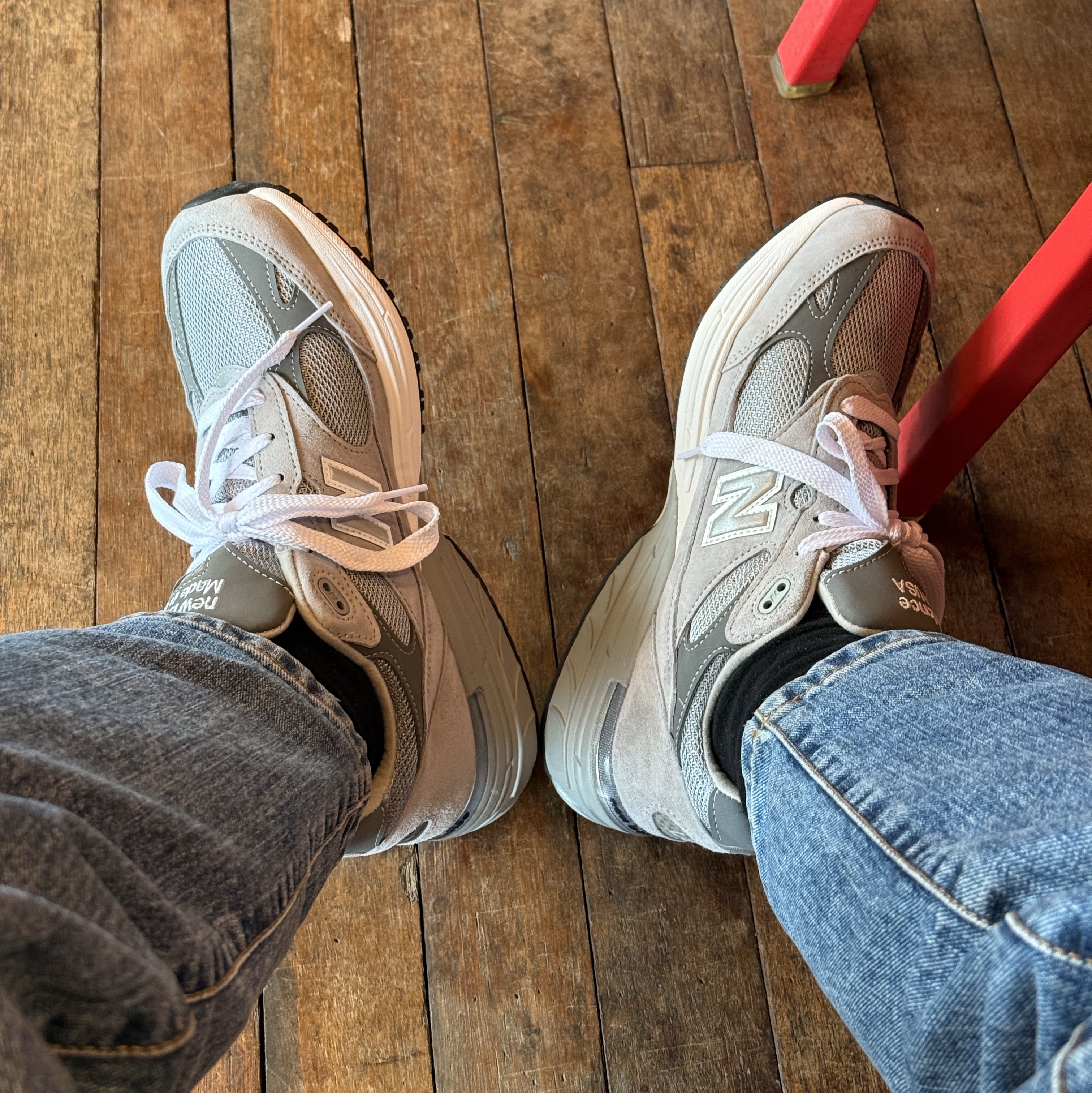 New Balance 993 Made in USA Grey - D Standard 착용 스타일