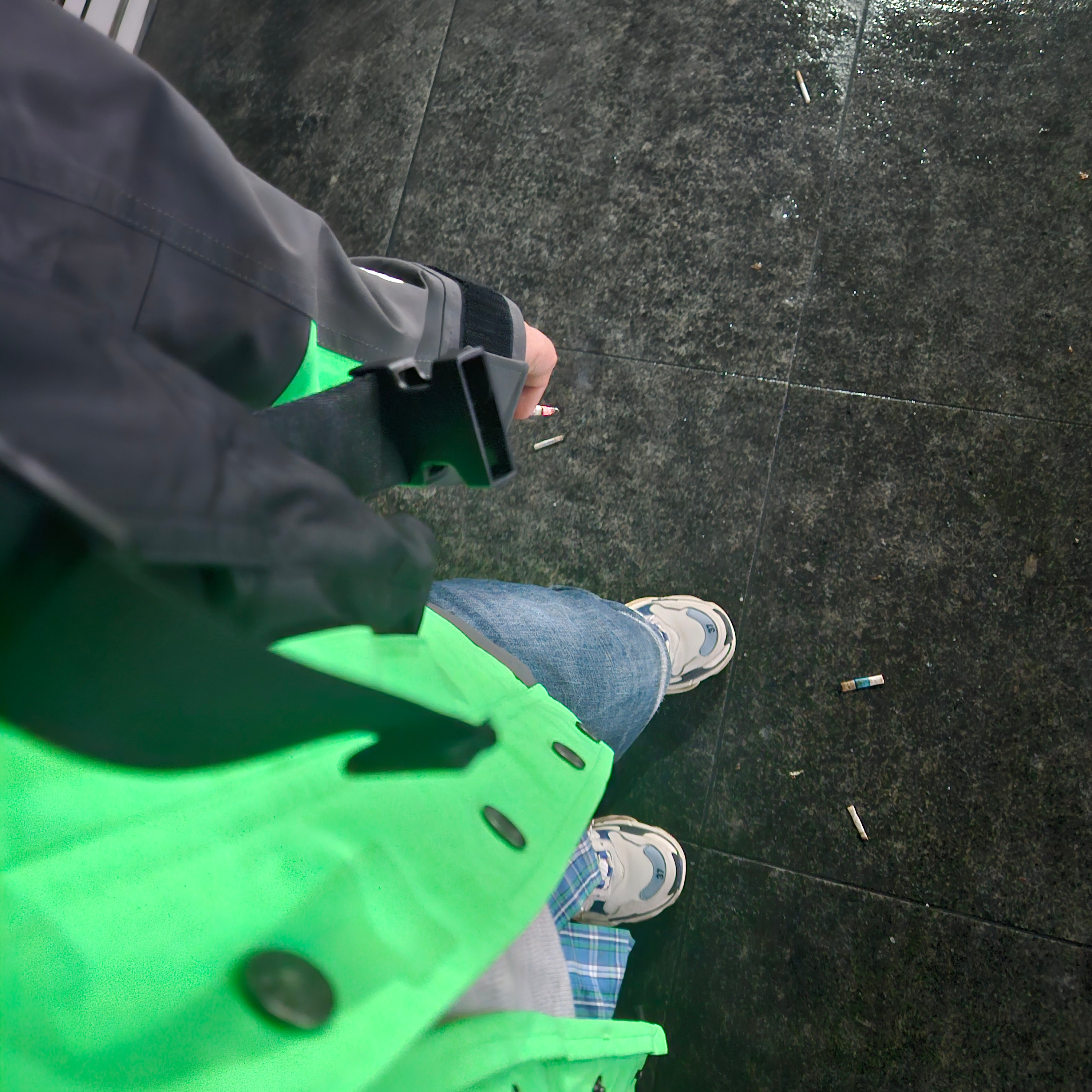 Supreme x The North Face RTG Jacket + Vest Green - 20SS, (W) Balenciaga Triple S Trainer White Navy Purple 착용 스타일
