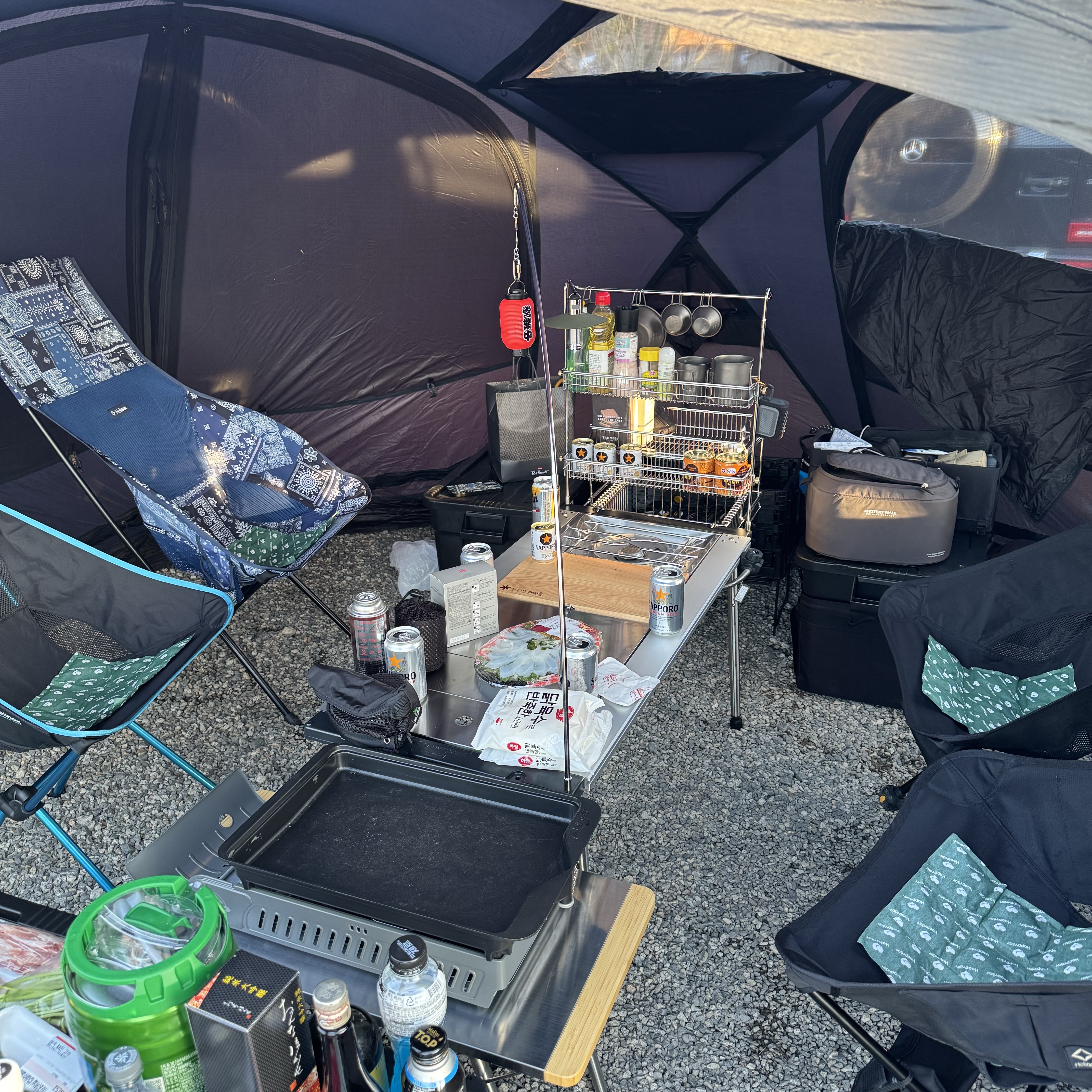 Helinox Nona Dome 4.0 Black, Rab Expedition 1200 착용 스타일 - 3