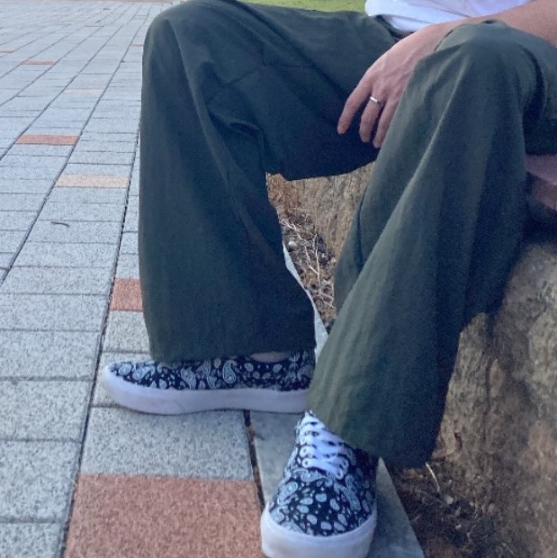Vans Paisley ComfyCush Era Black 착용 스타일