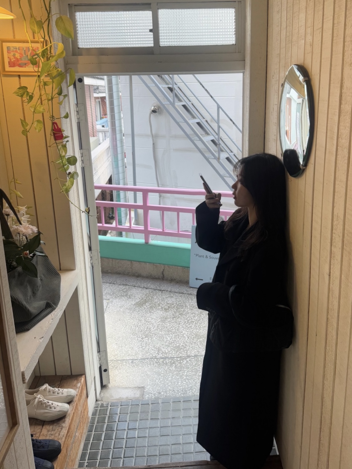 Porter Tanker Duffle Bag L Black, Dunst 2-Way 3 Button Cashmere Coat Black 착용 스타일 - 2