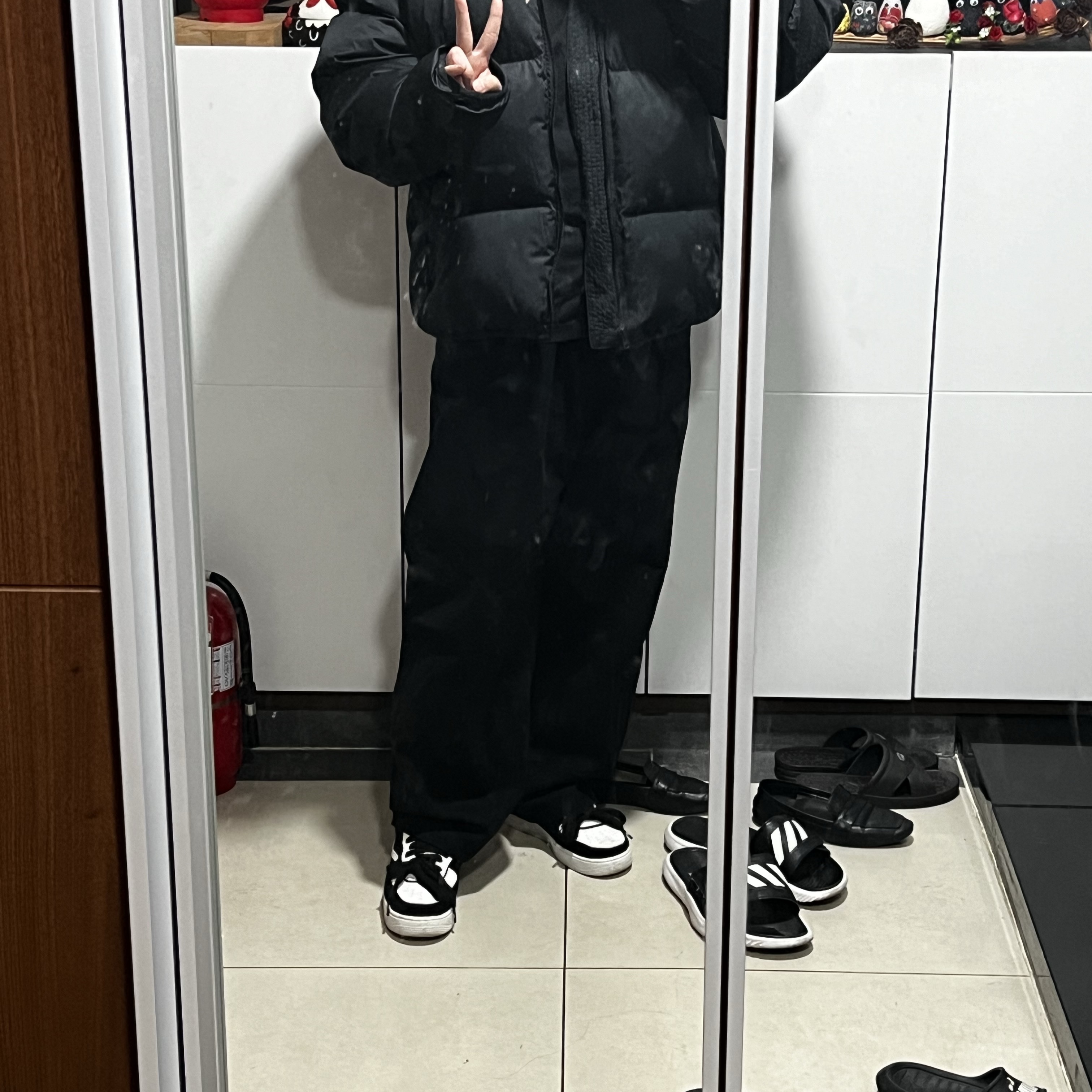Nike NSW Puffer Jacket Black - Asia, Nike Air Force 1/1 Cosmic Clay 착용 스타일 - 3