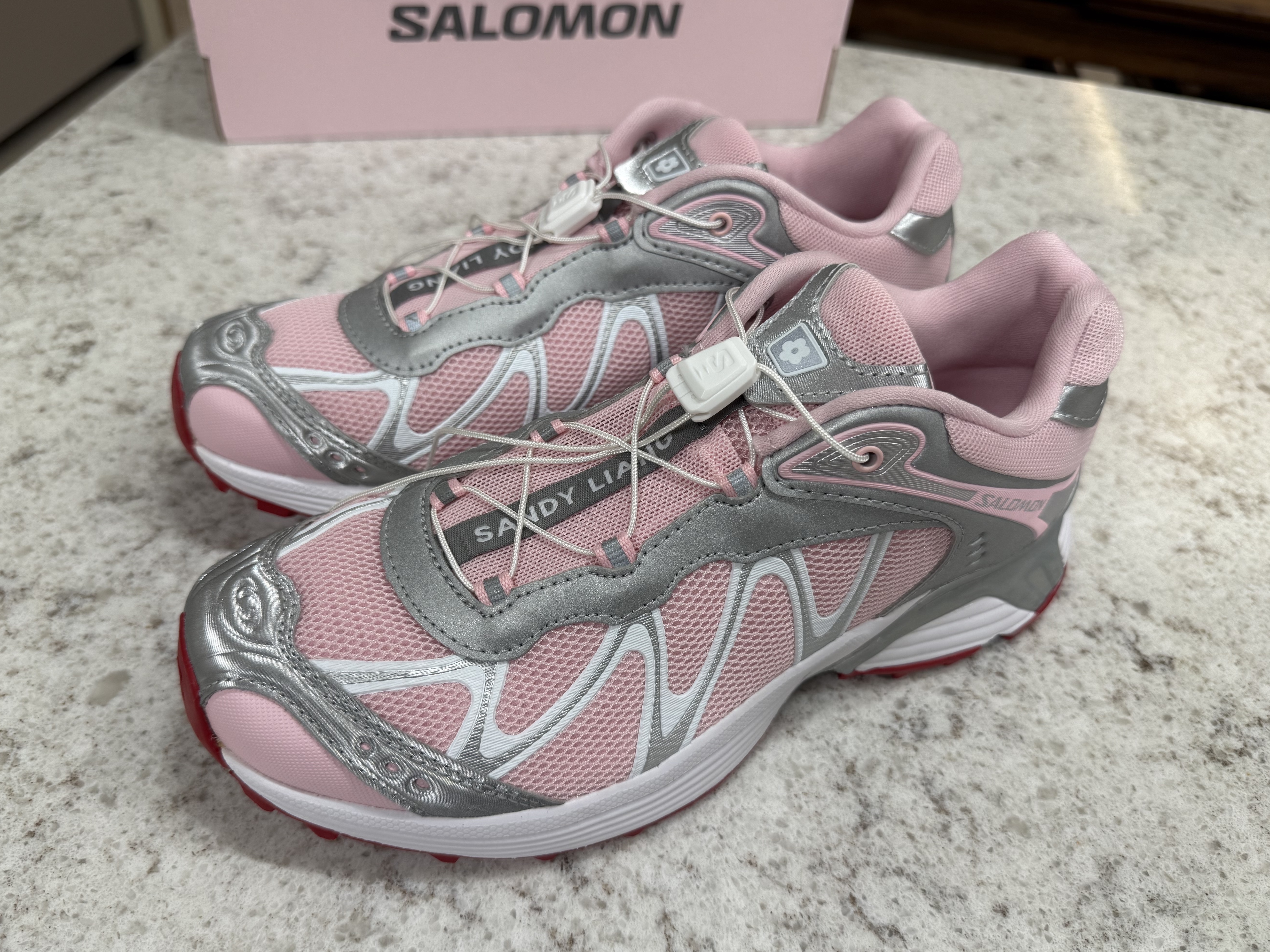 Salomon x Sandy Liang XT-Whisper Fairy Tale Silver 착용 스타일 - 4