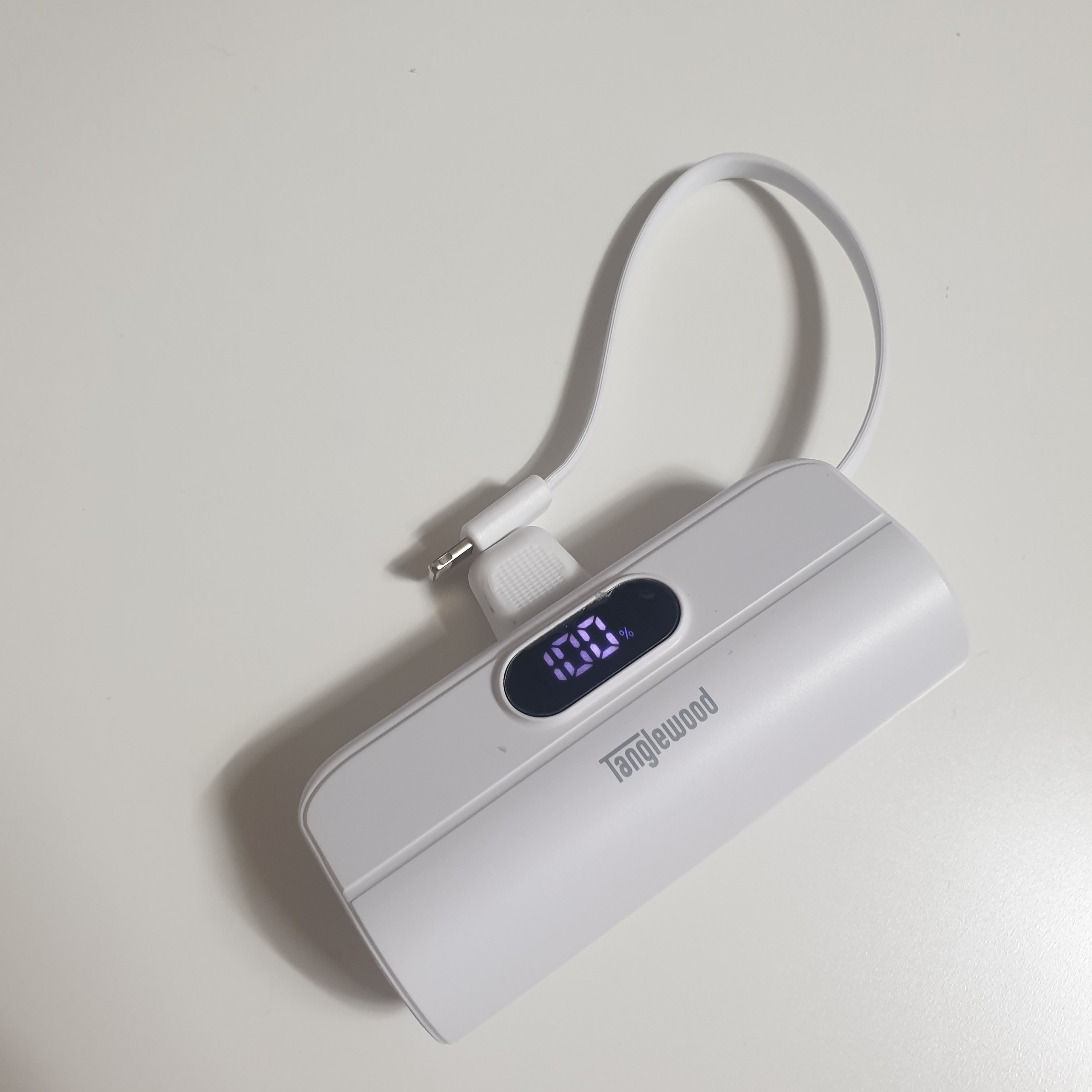 Tanglewood Docking Power Bank LED Fast Charge Type-C with Lightning Cable 5,000mAh 착용 스타일