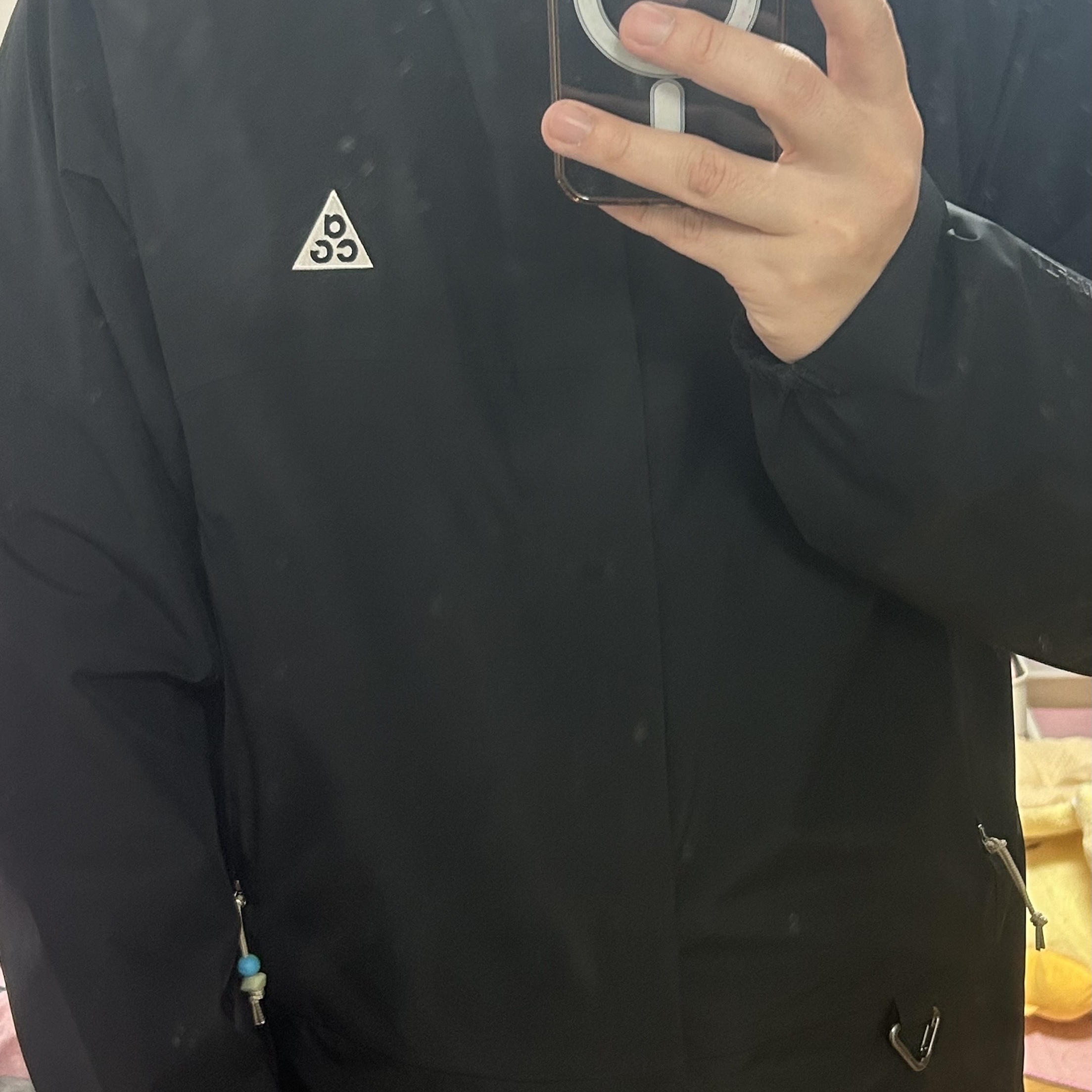 Nike ACG Storm-Fit ADV Cascade Rains Full Zip Jacket Black - Asia 착용 스타일
