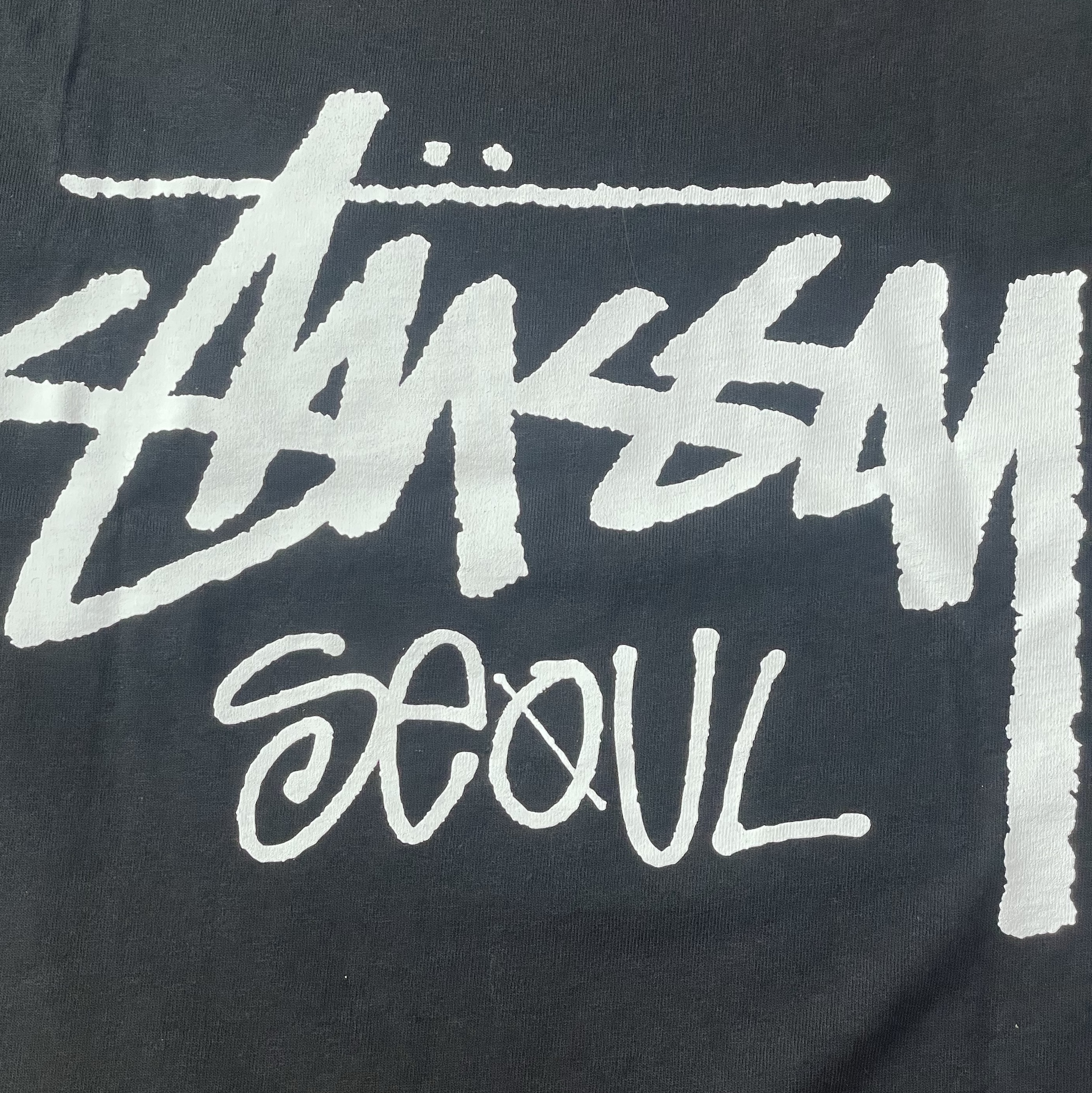 Stussy Stock Seoul T-Shirt Black 착용 스타일