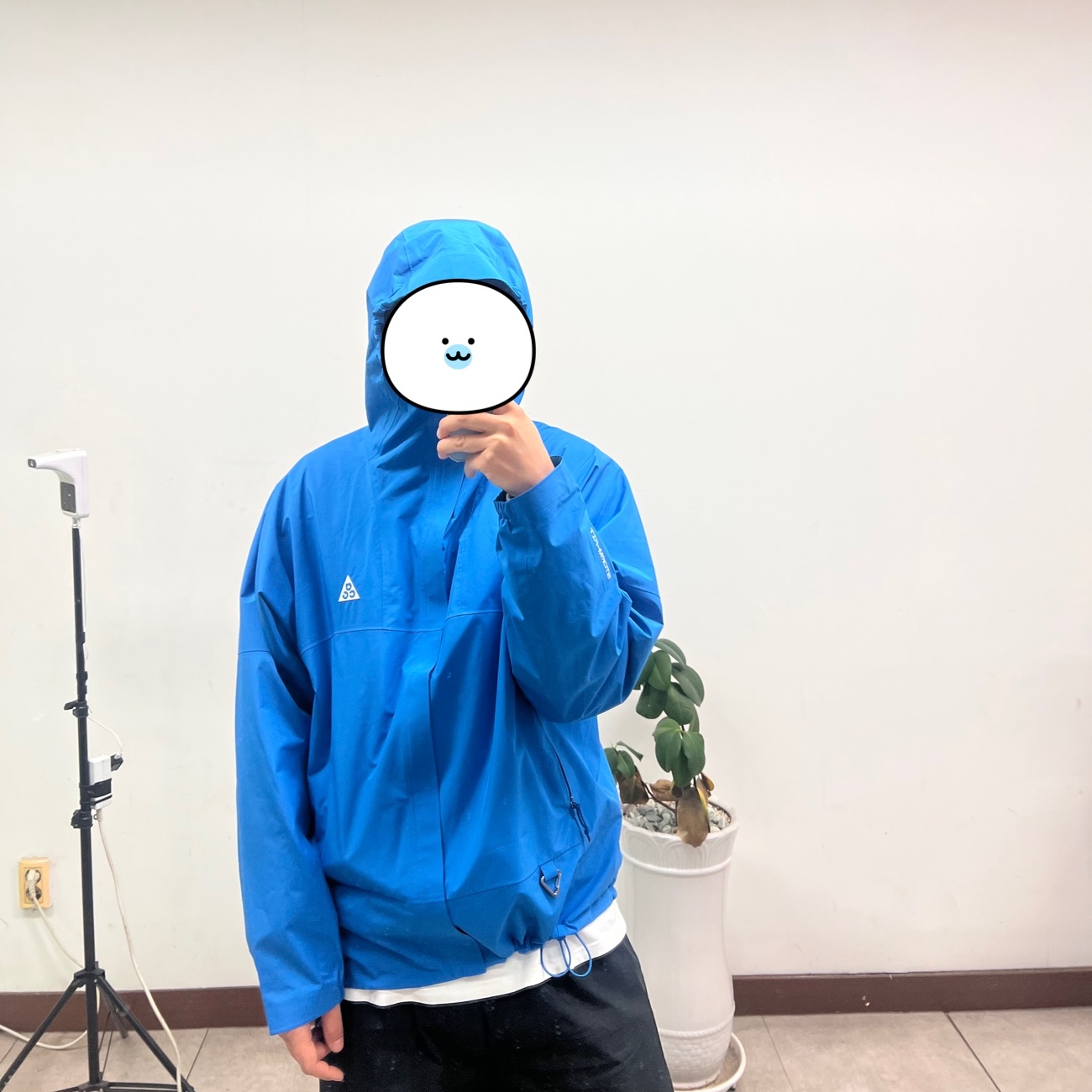 나이키 ACG 스톰핏 ADV 케스케이드 레인 풀 집 자켓 라이트 포토 블루 서밋 화이트 - 아시아, 나이키 마노아 레더 헤이스택 착용 스타일 - 2