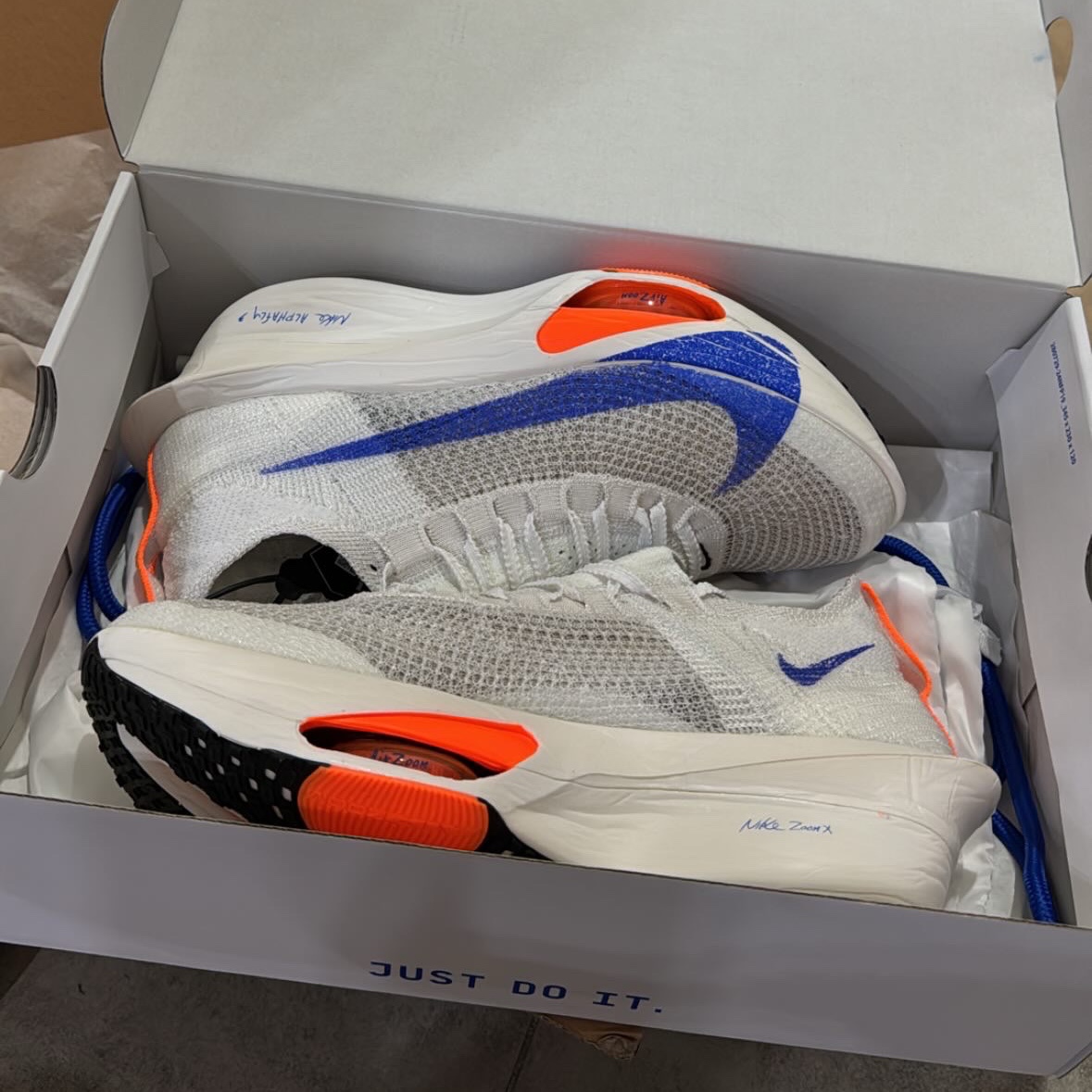 Nike Air Zoom Alphafly Next% 3 Blueprint 착용 스타일