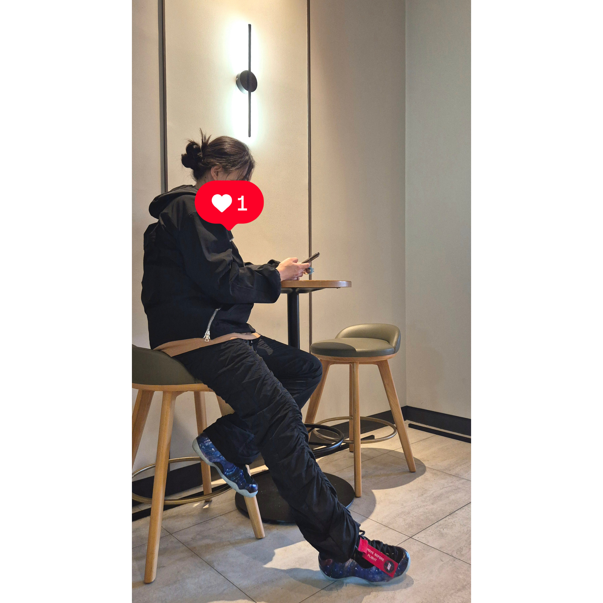 Nike Air Foamposite One Galaxy 착용 스타일