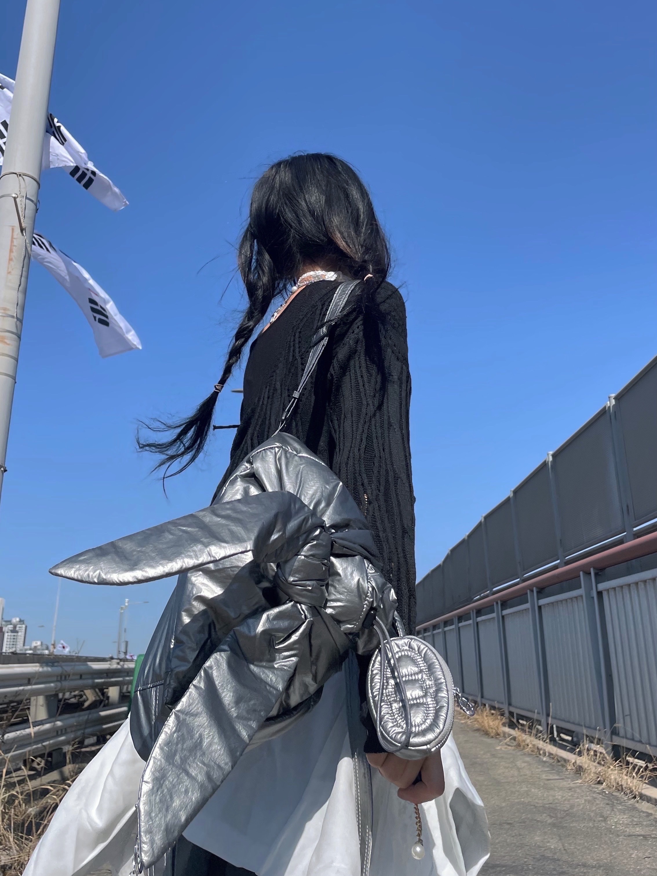Fila Echappe v2 White Black 착용 스타일 - 9