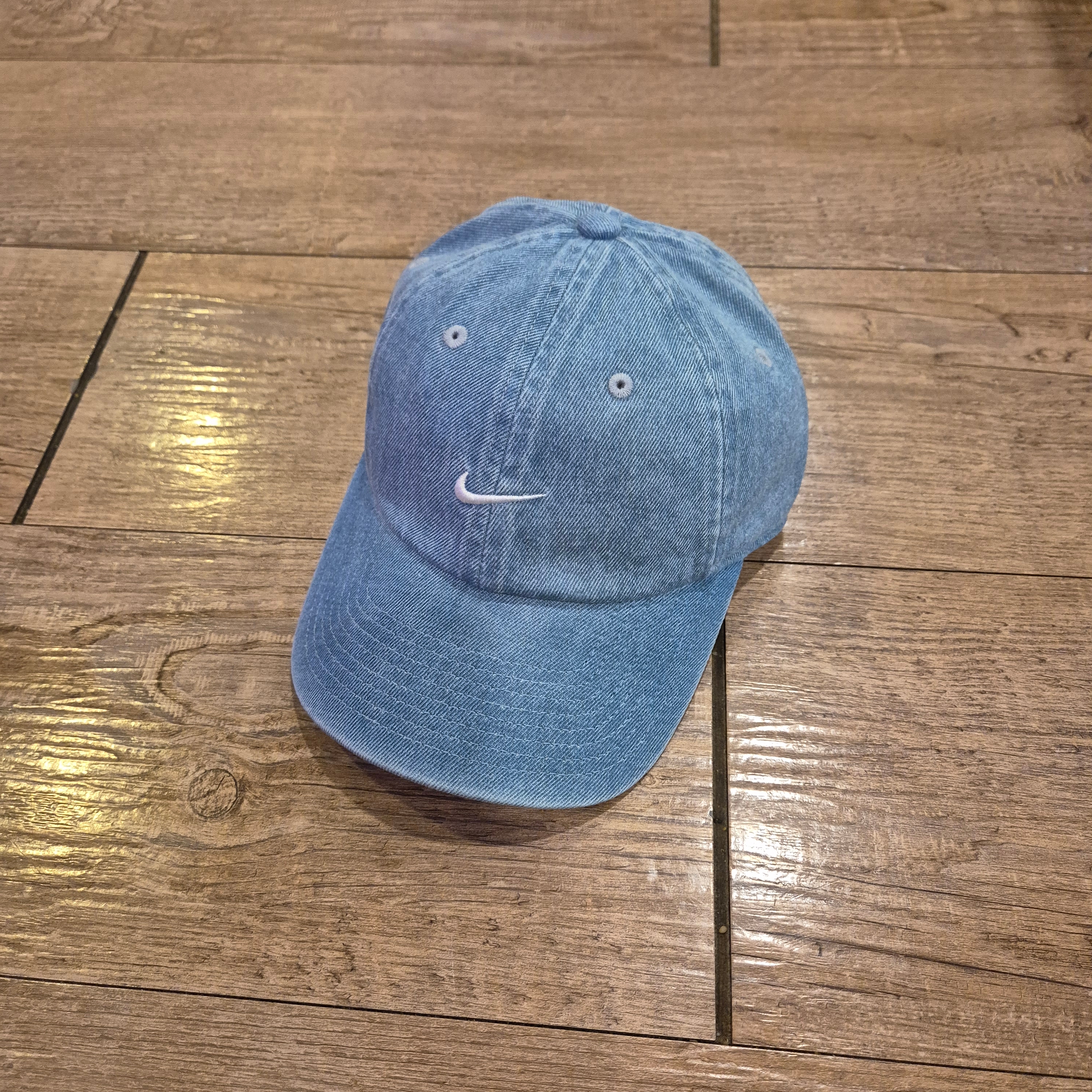 Nike Club Unstructured Denim Cap Aegean Storm Thunder Blue 착용 스타일