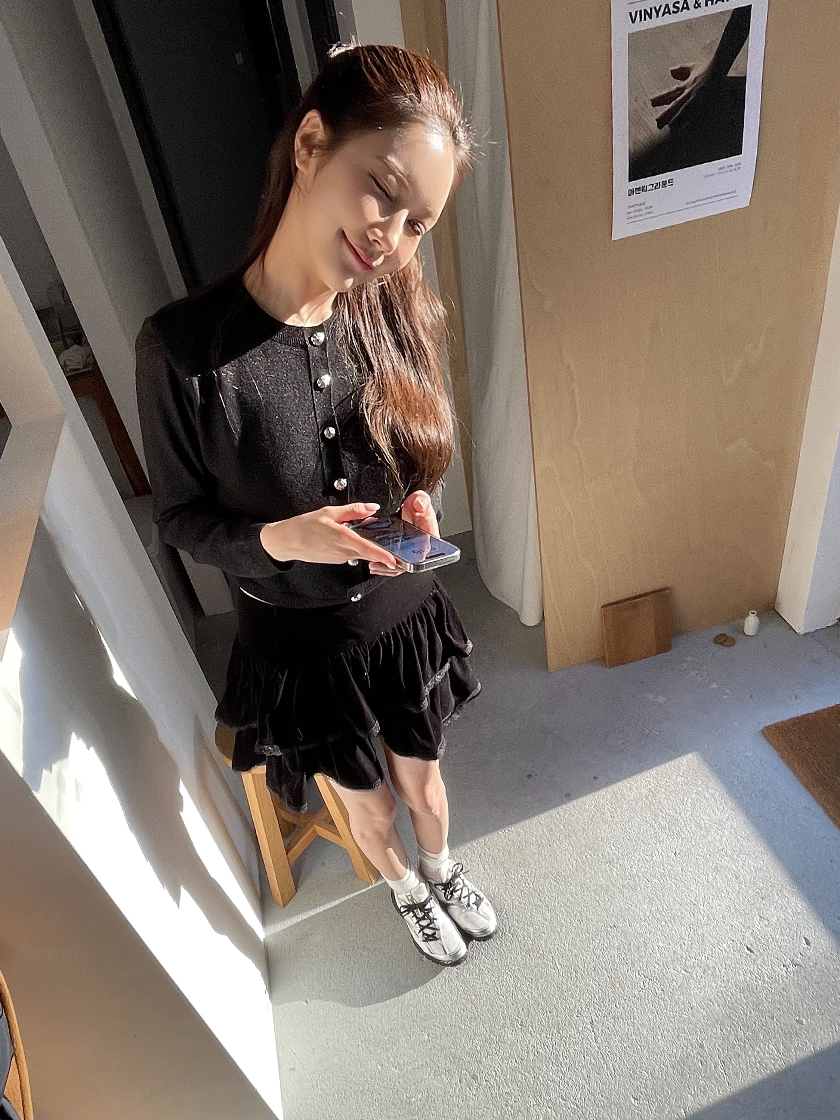 [6% 적립]Fila Echappe V2 Black 착용 스타일 - 4