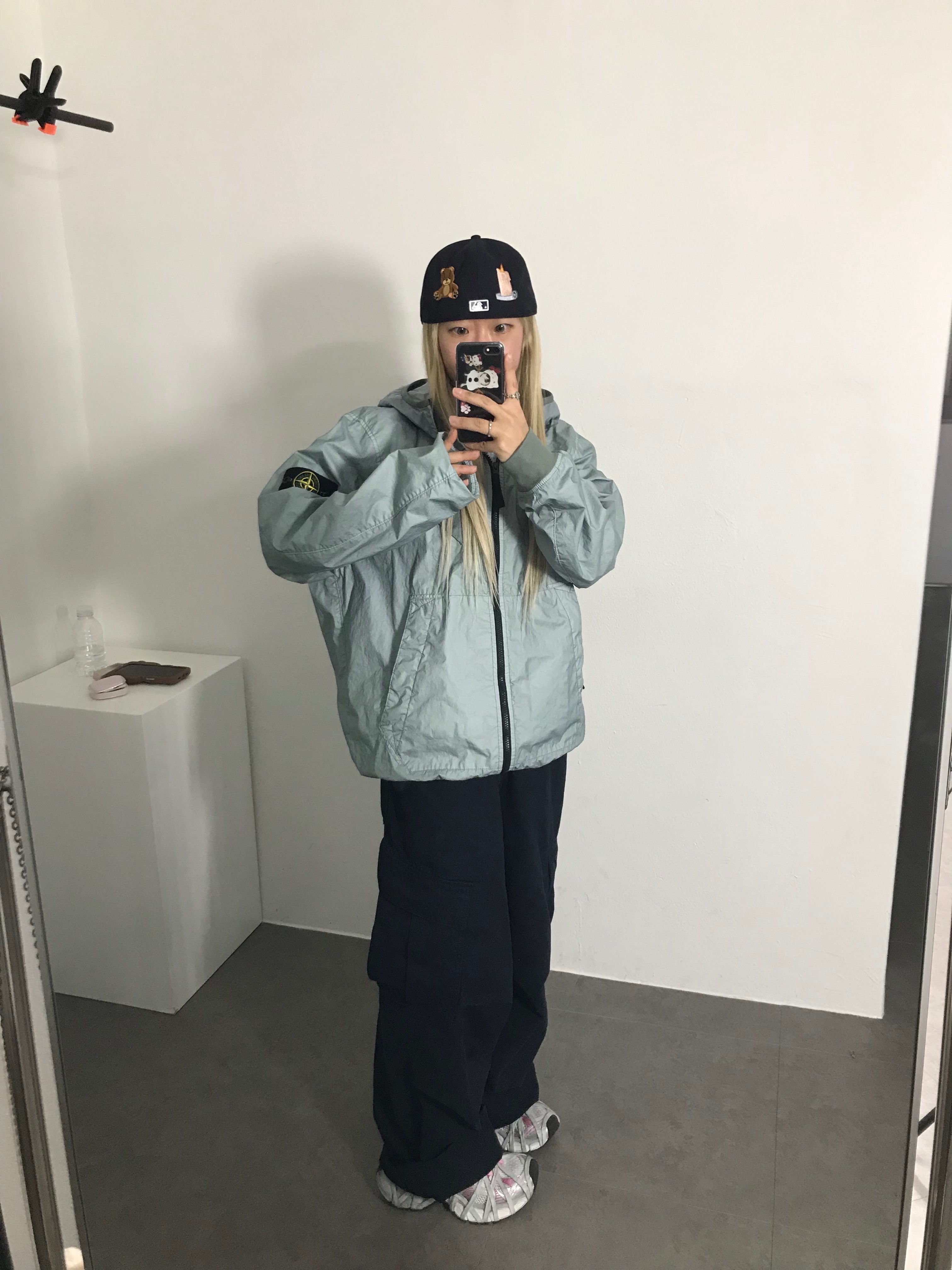 Stone Island 40723 Membrana 3L TC Hooded Jacket Sky Blue - 23SS, (W) Balenciaga 3XL Extreme Lace Sneaker White Grey 착용 스타일