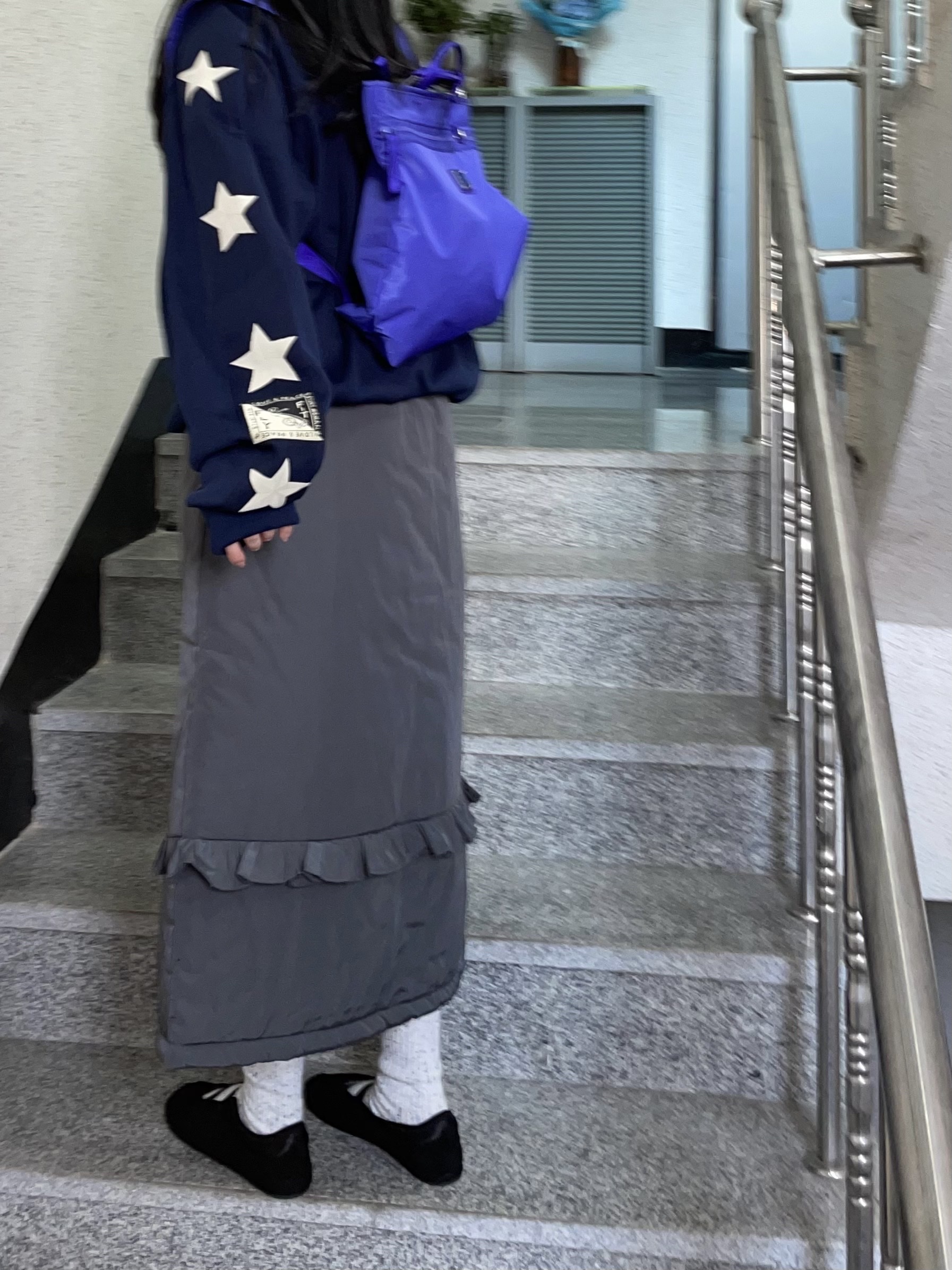 Kapital Smooth Jersey Stuntman & Woman Track Jacket Navy, Kapital Smooth Jersey Stuntman & Woman Track Jacket Black 착용 스타일 - 1