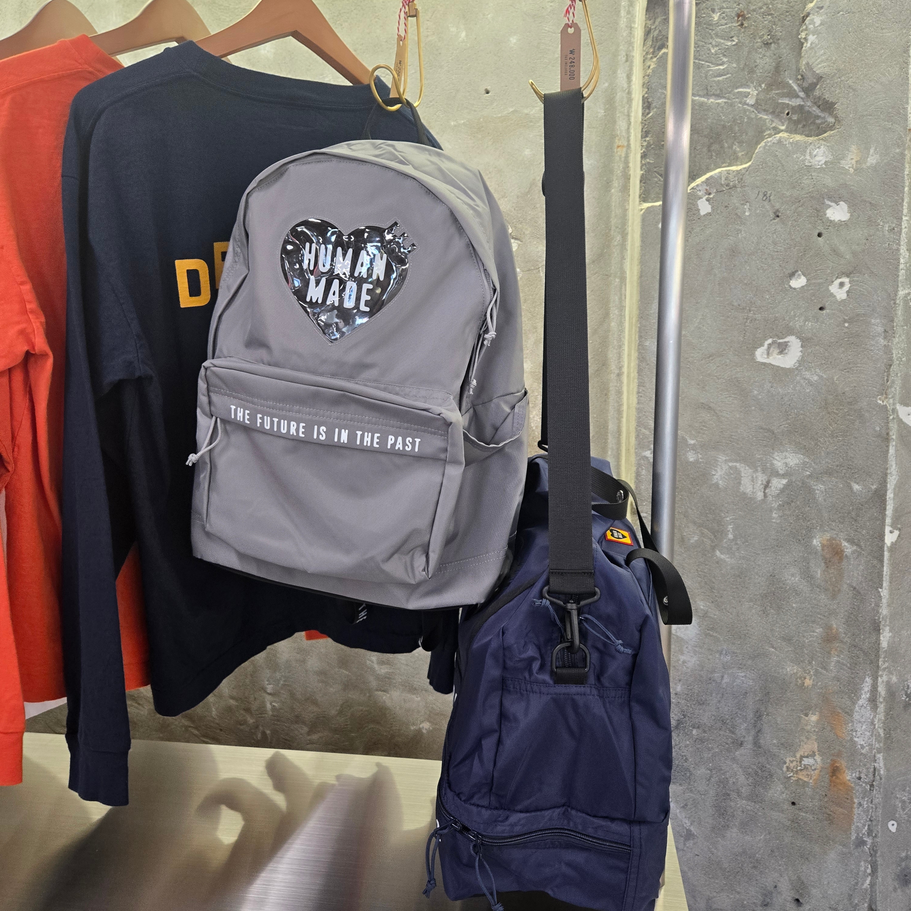 Human Made Backpack Gray 착용 스타일