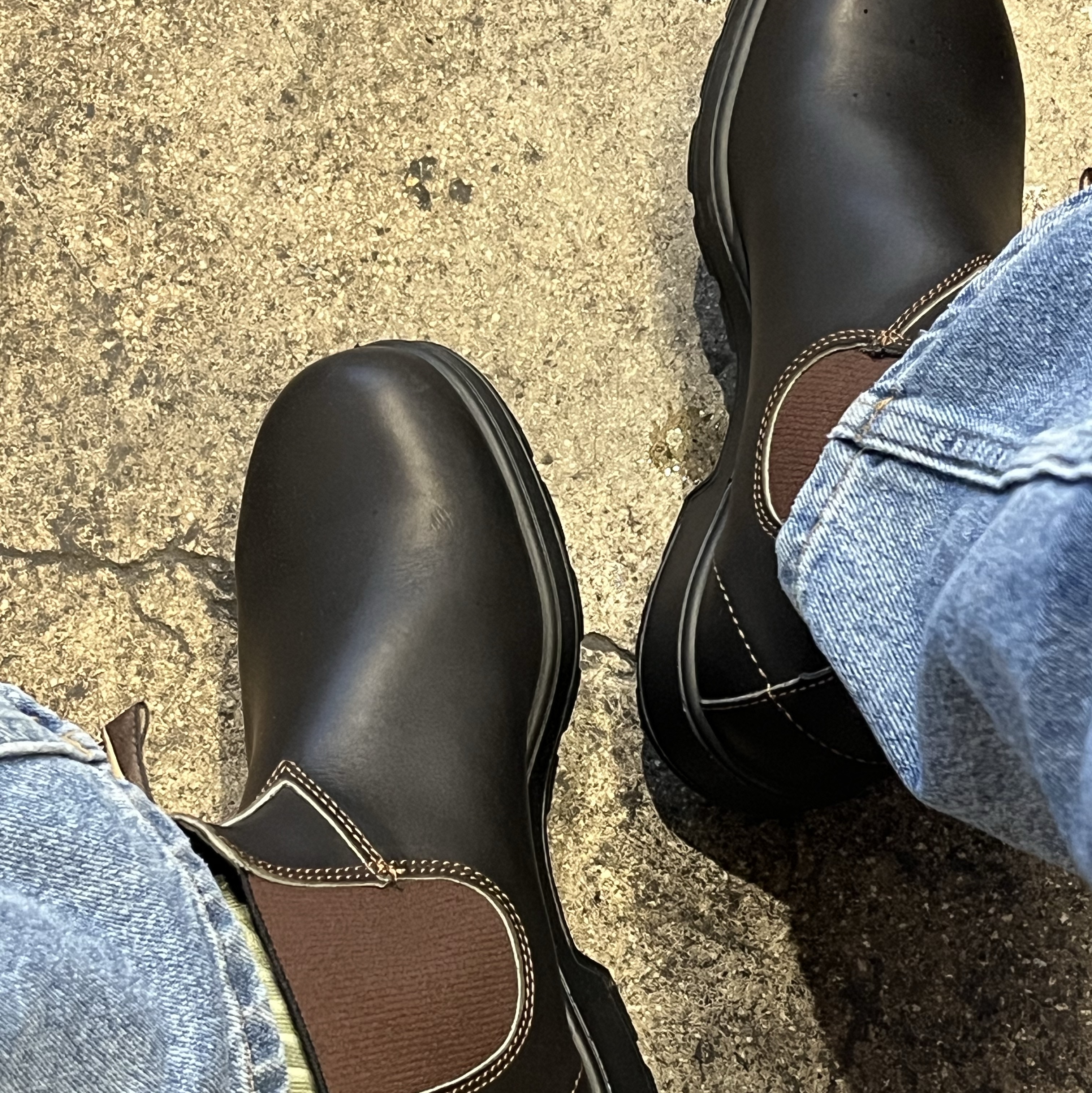 Blundstone Original 500 Chelsea Boots Stout Brown 착용 스타일